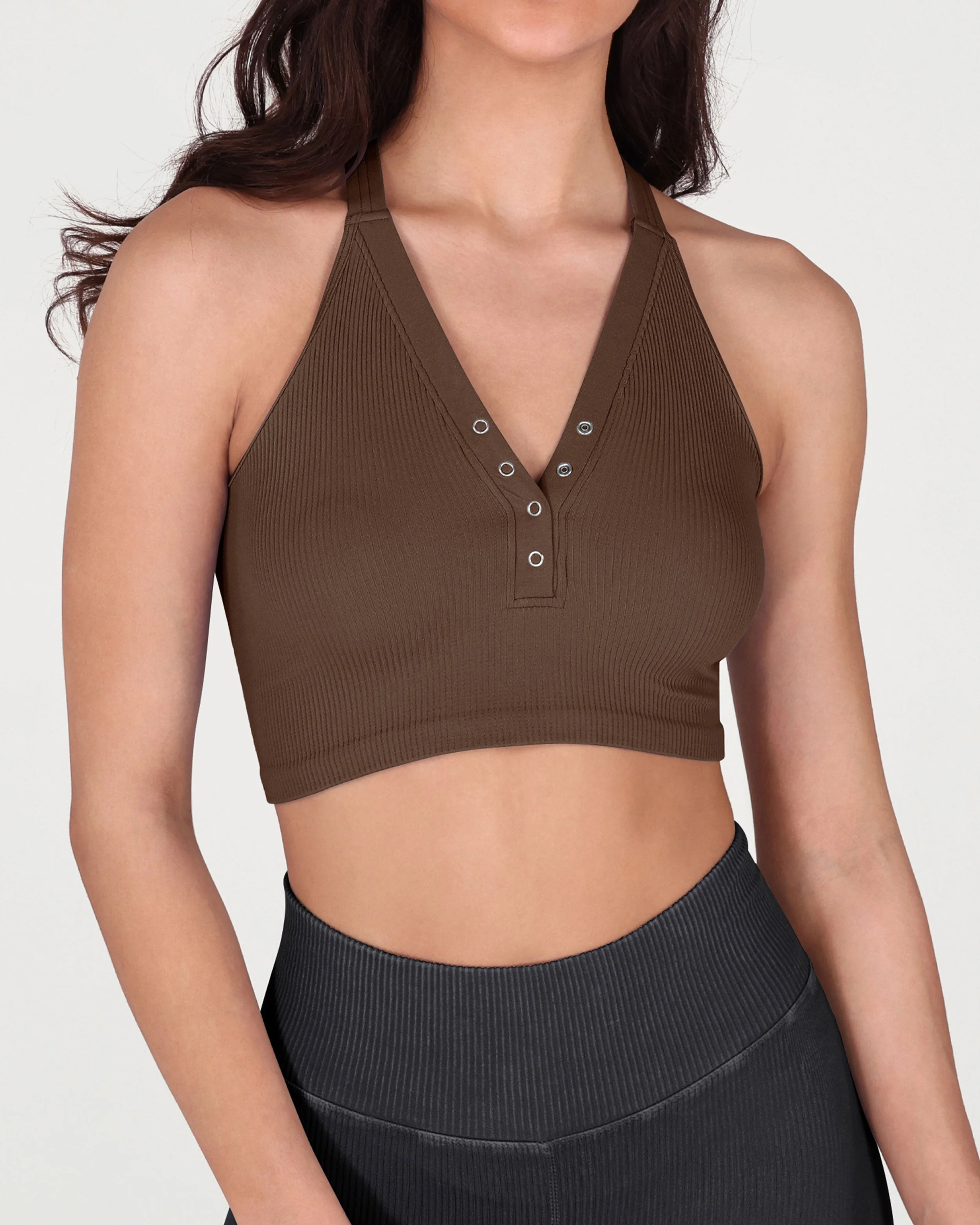 2-Pack Seamless Henley Crop Tops - Image 5