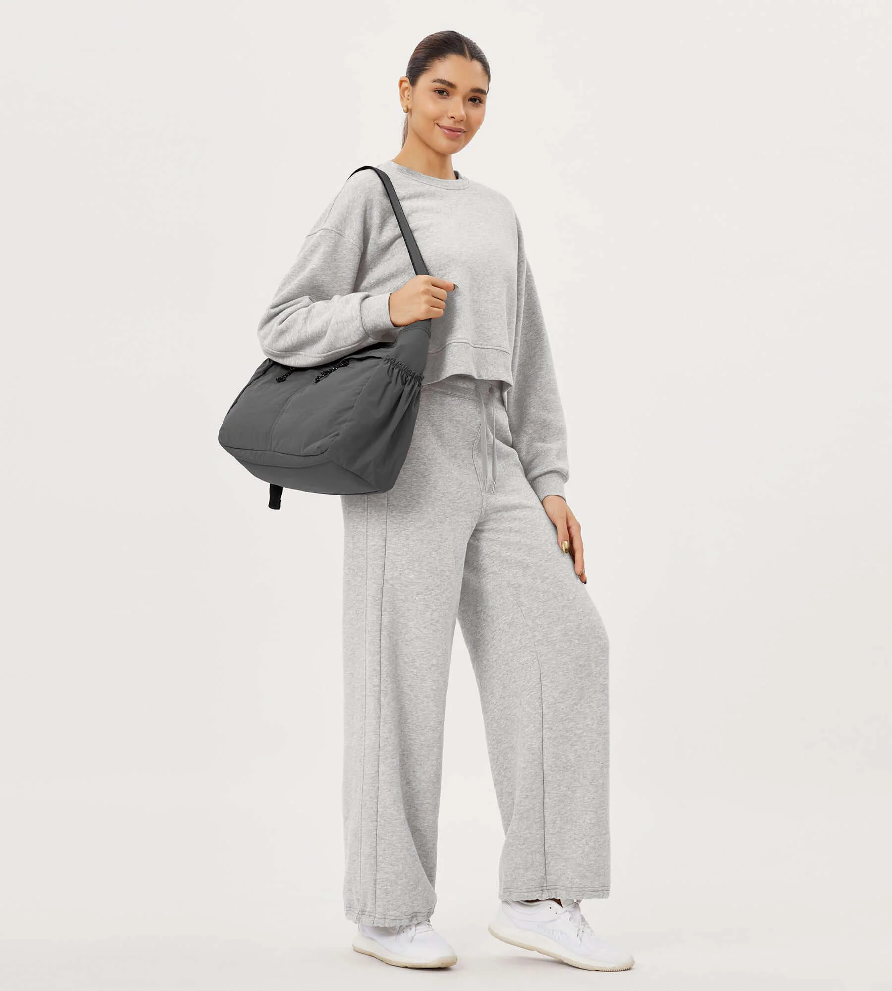 20L Crossbody Large Capacity Lightweight Hobo Shoulder Sling Bag - Image 24