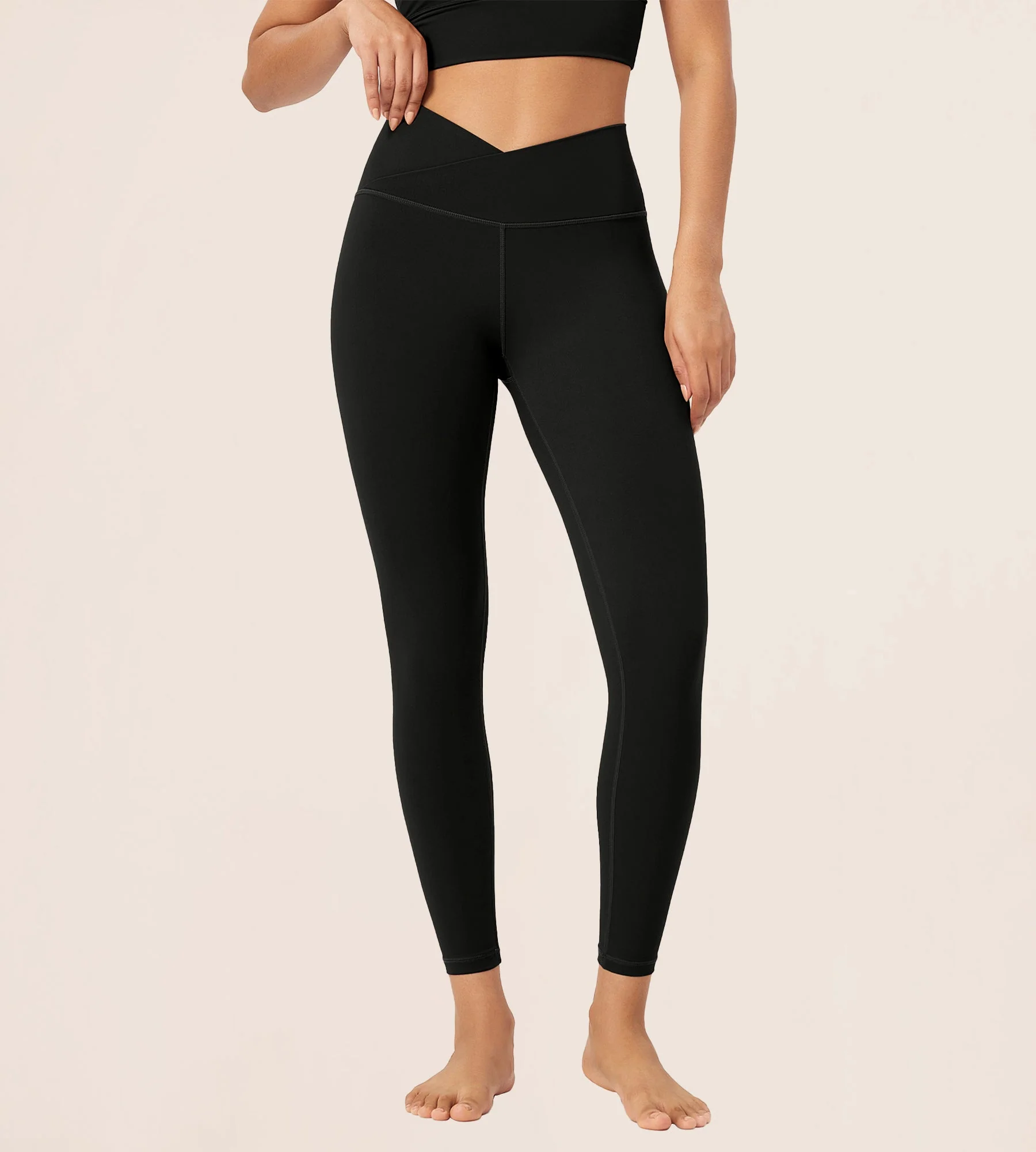 25" Buttery Soft Crossover Lounge Yoga Waist Leggings