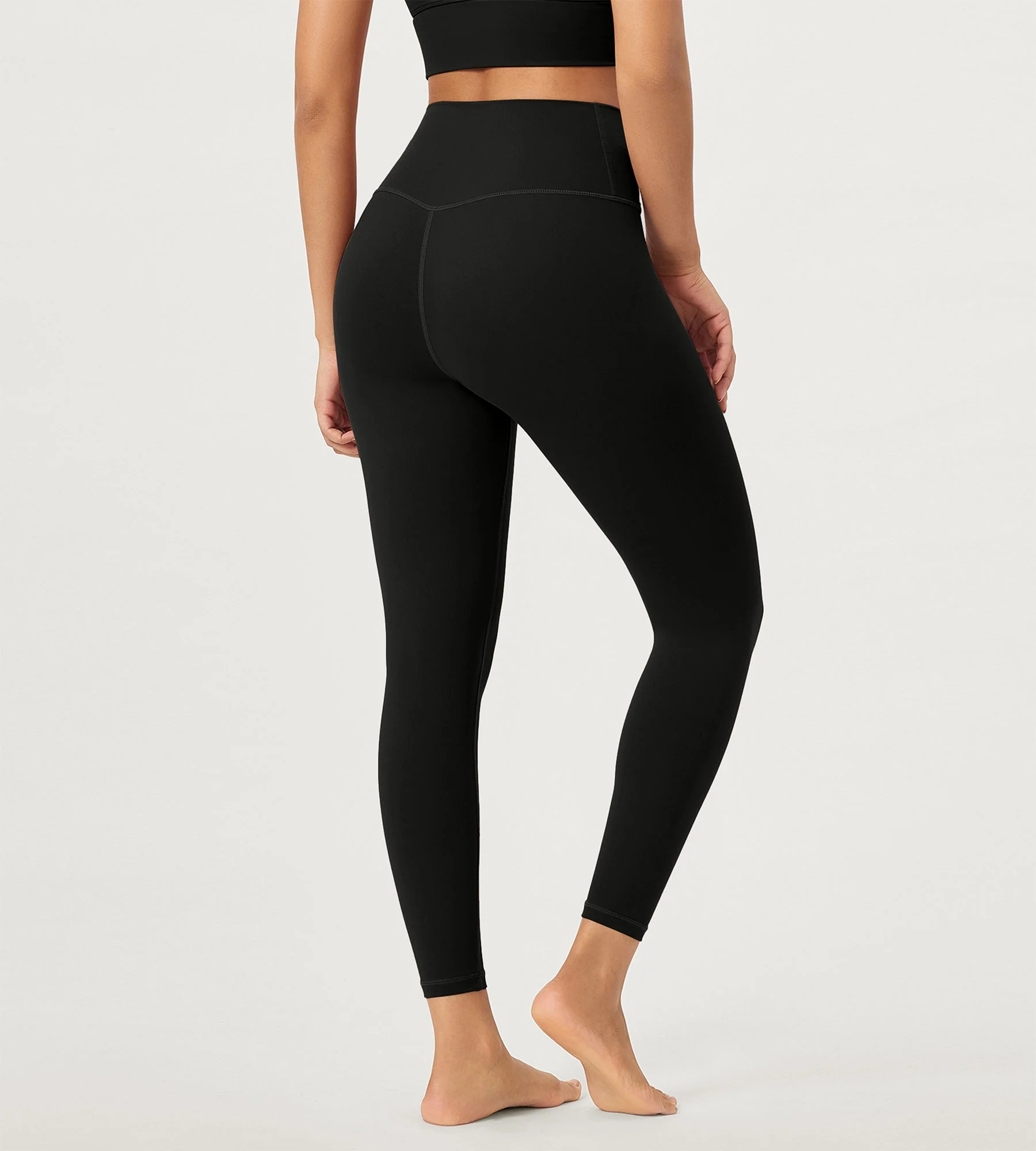 25" Buttery Soft Crossover Lounge Yoga Waist Leggings - Image 11