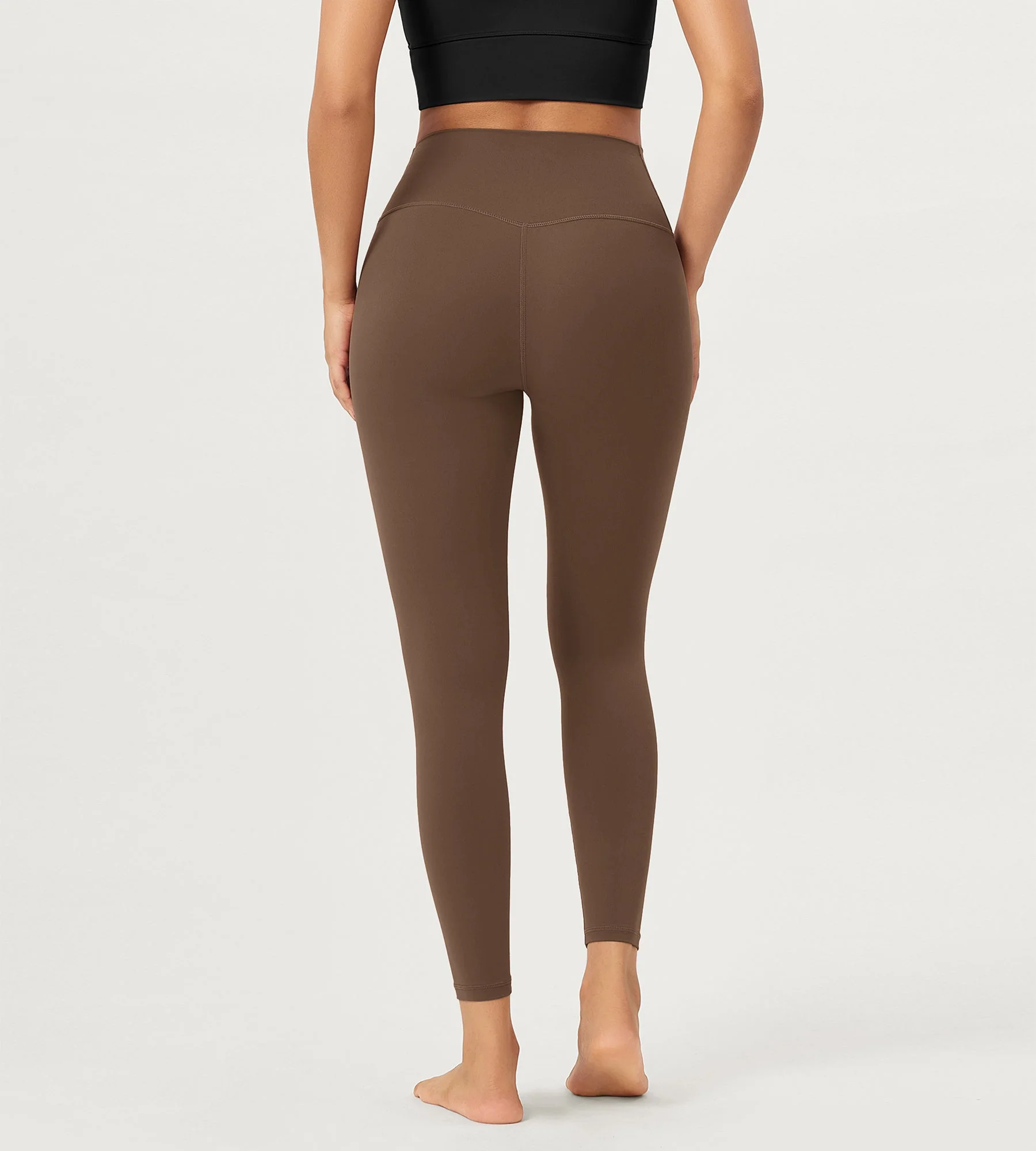 25" Buttery Soft Crossover Lounge Yoga Waist Leggings - Image 17