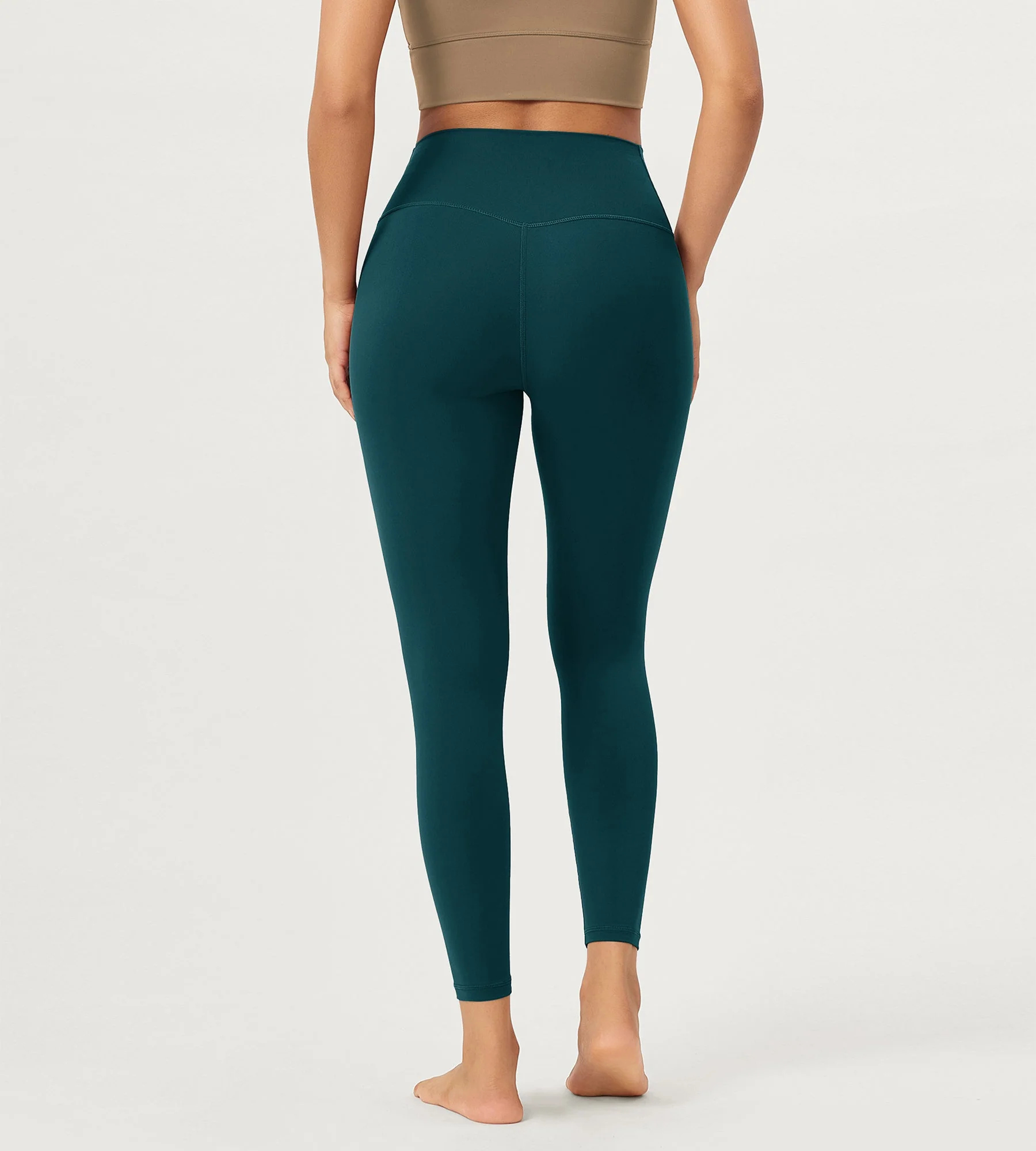 25" Buttery Soft Crossover Lounge Yoga Waist Leggings - Image 29