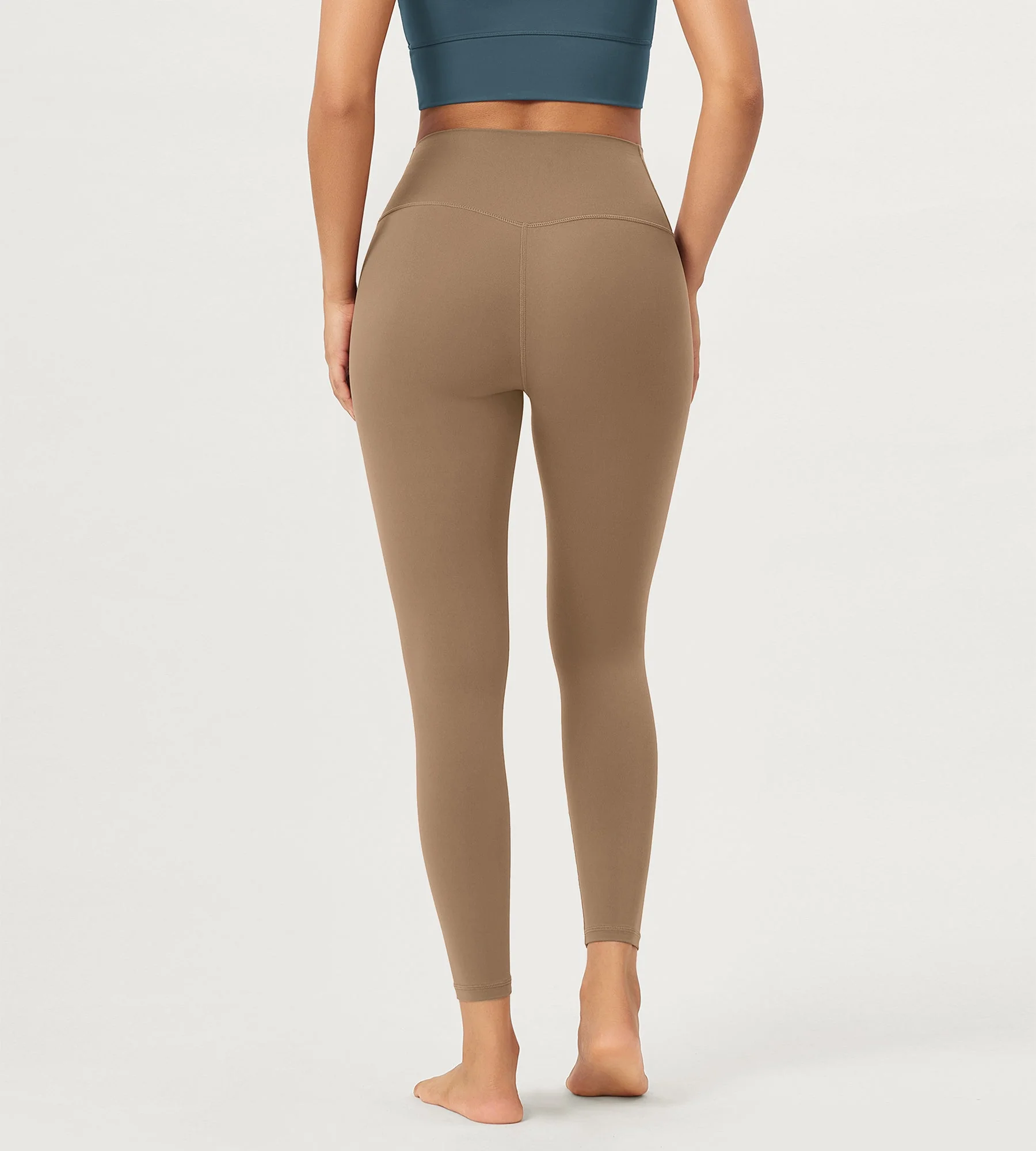 25" Buttery Soft Crossover Lounge Yoga Waist Leggings - Image 33