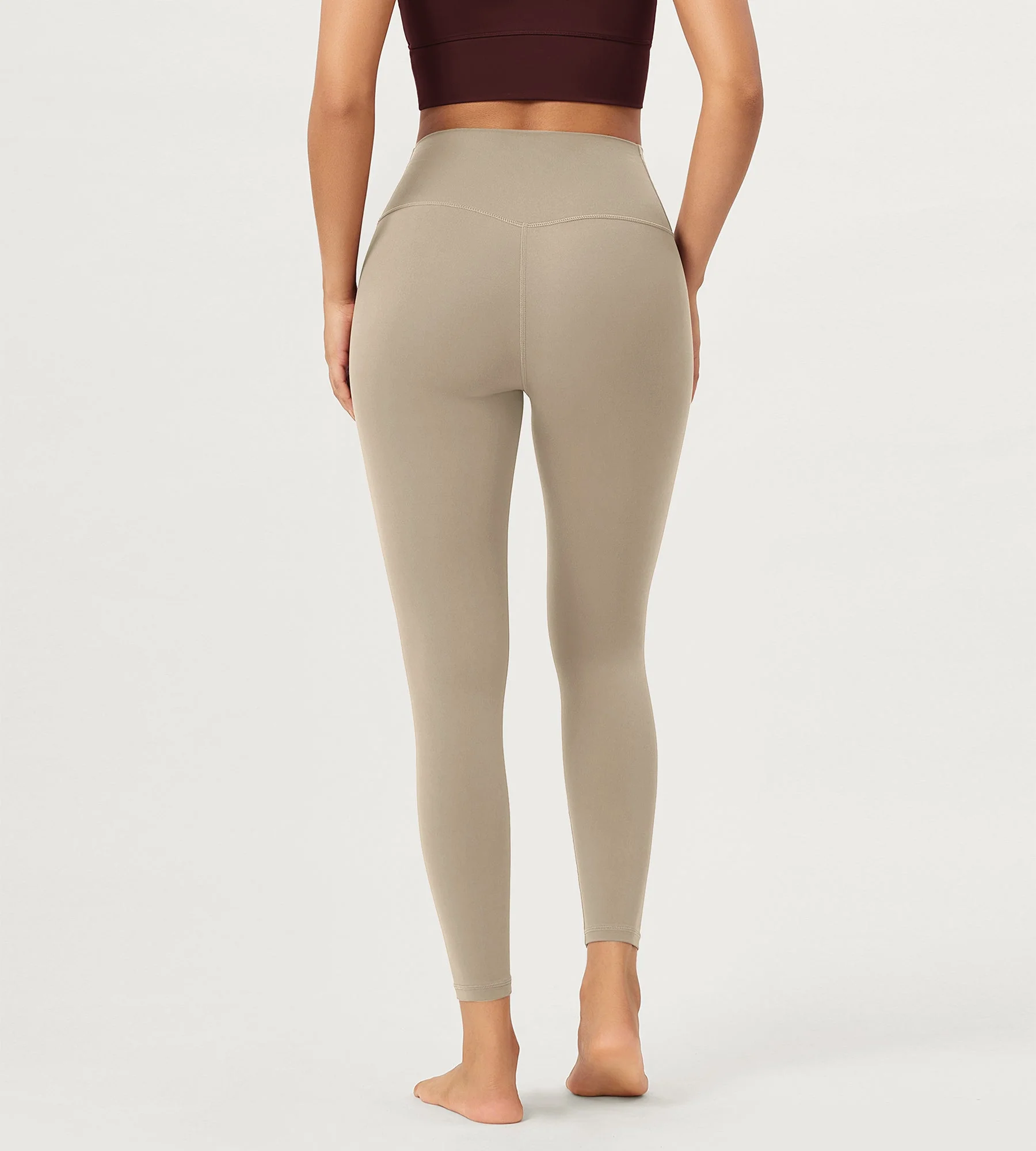25" Buttery Soft Crossover Lounge Yoga Waist Leggings - Image 41