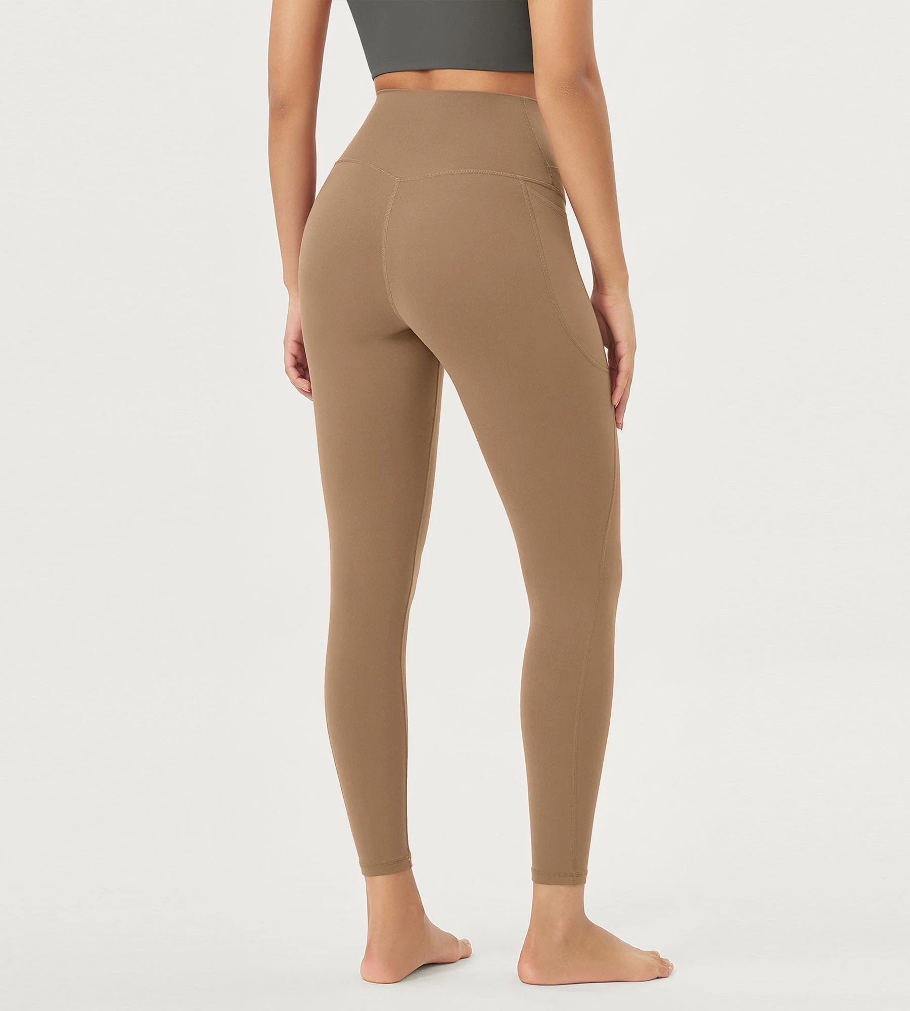 25" Crossover 7/8 V High Wasit Lounge Leggings with Pockets - Image 20