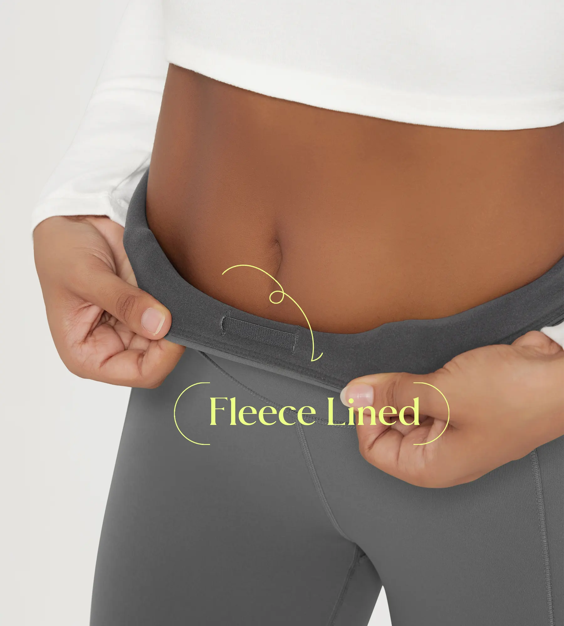 25" Fleece Lined Leggings with Back Pockets - Image 20