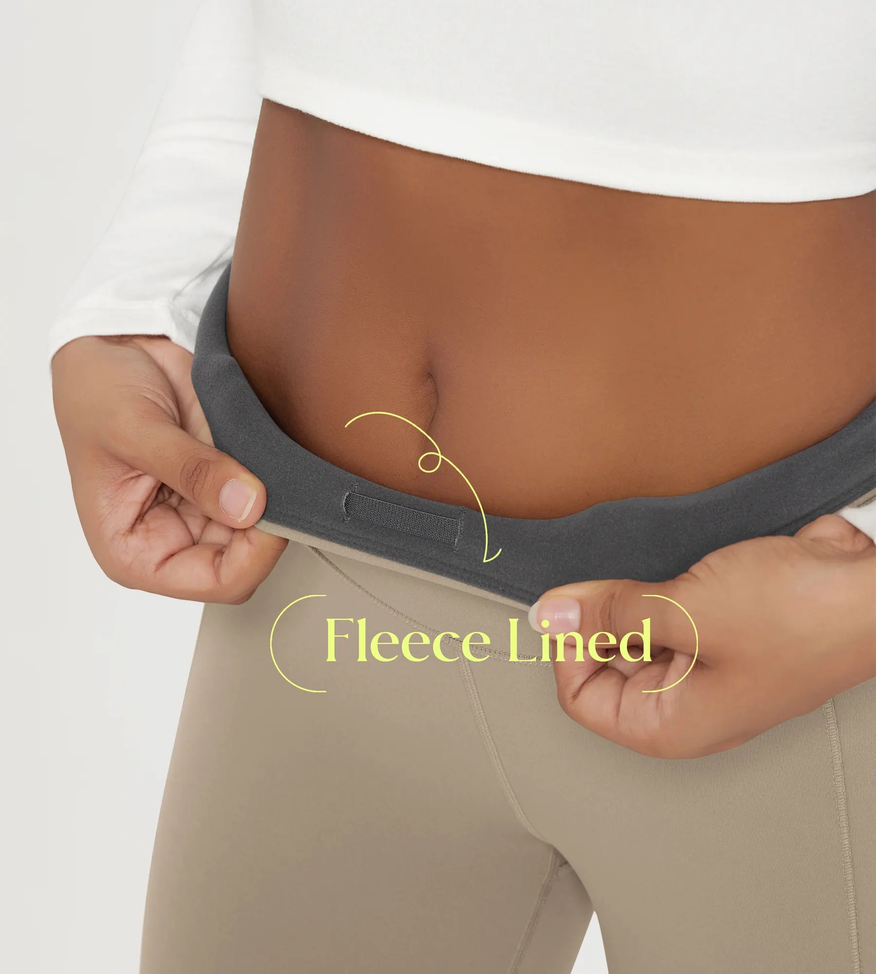 25" Fleece Lined Leggings with Back Pockets - Image 30