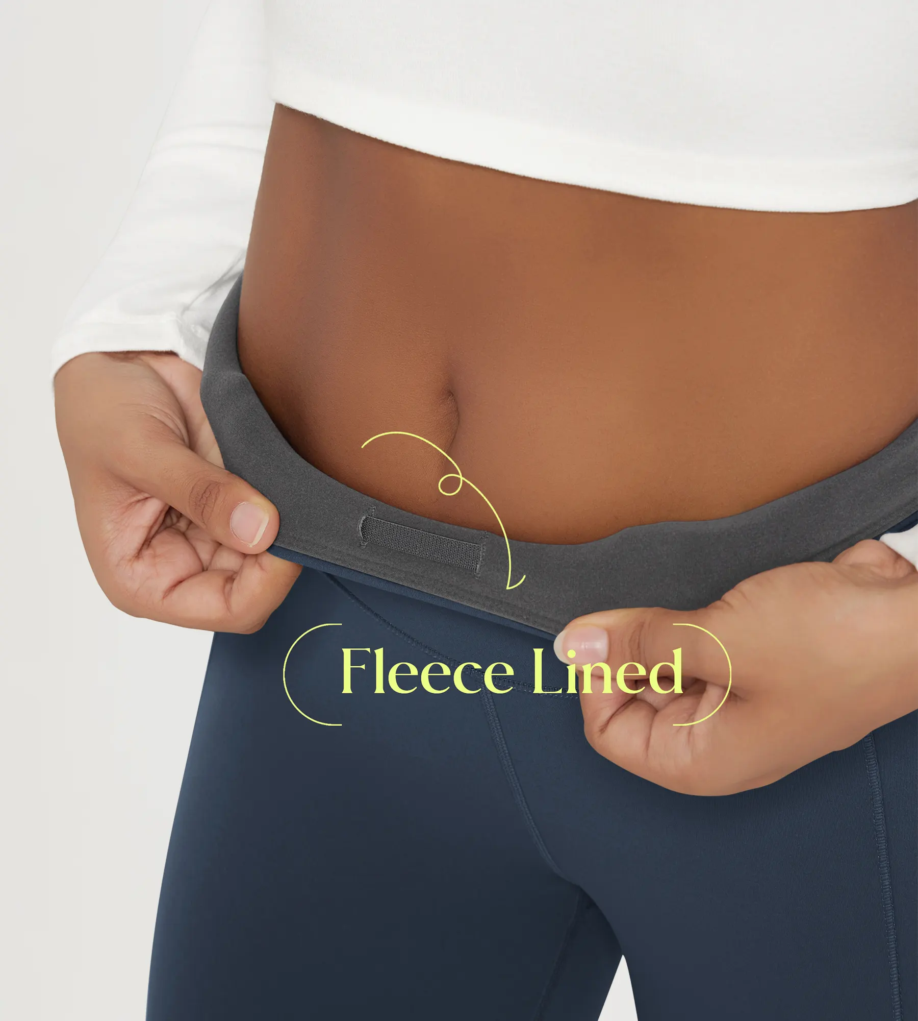 25" Fleece Lined Leggings with Back Pockets - Image 45