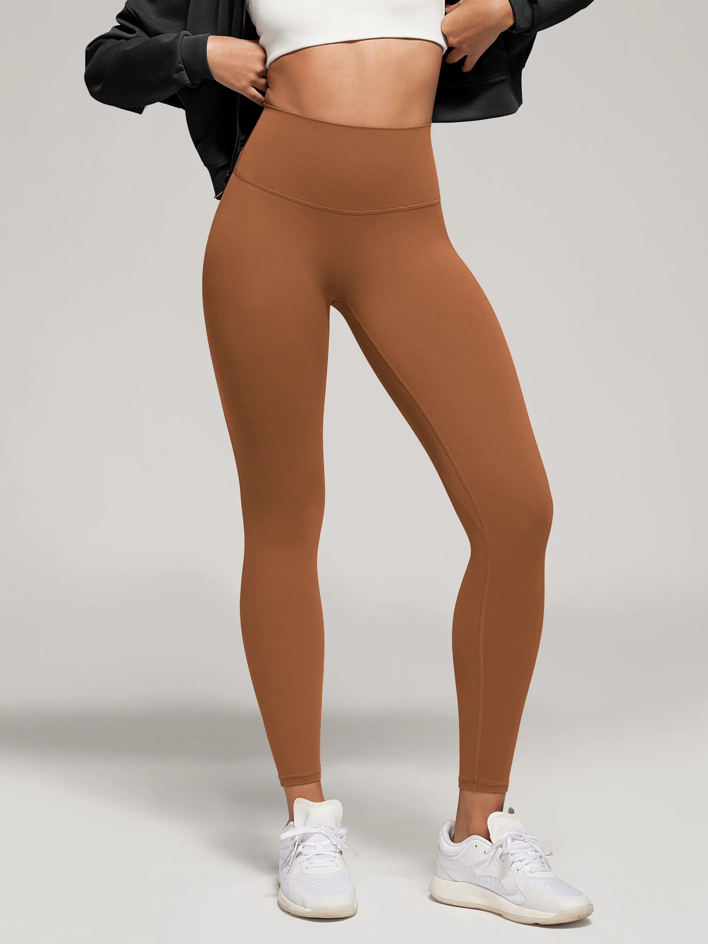 25" No Front Seam High Waist Yoga Leggings