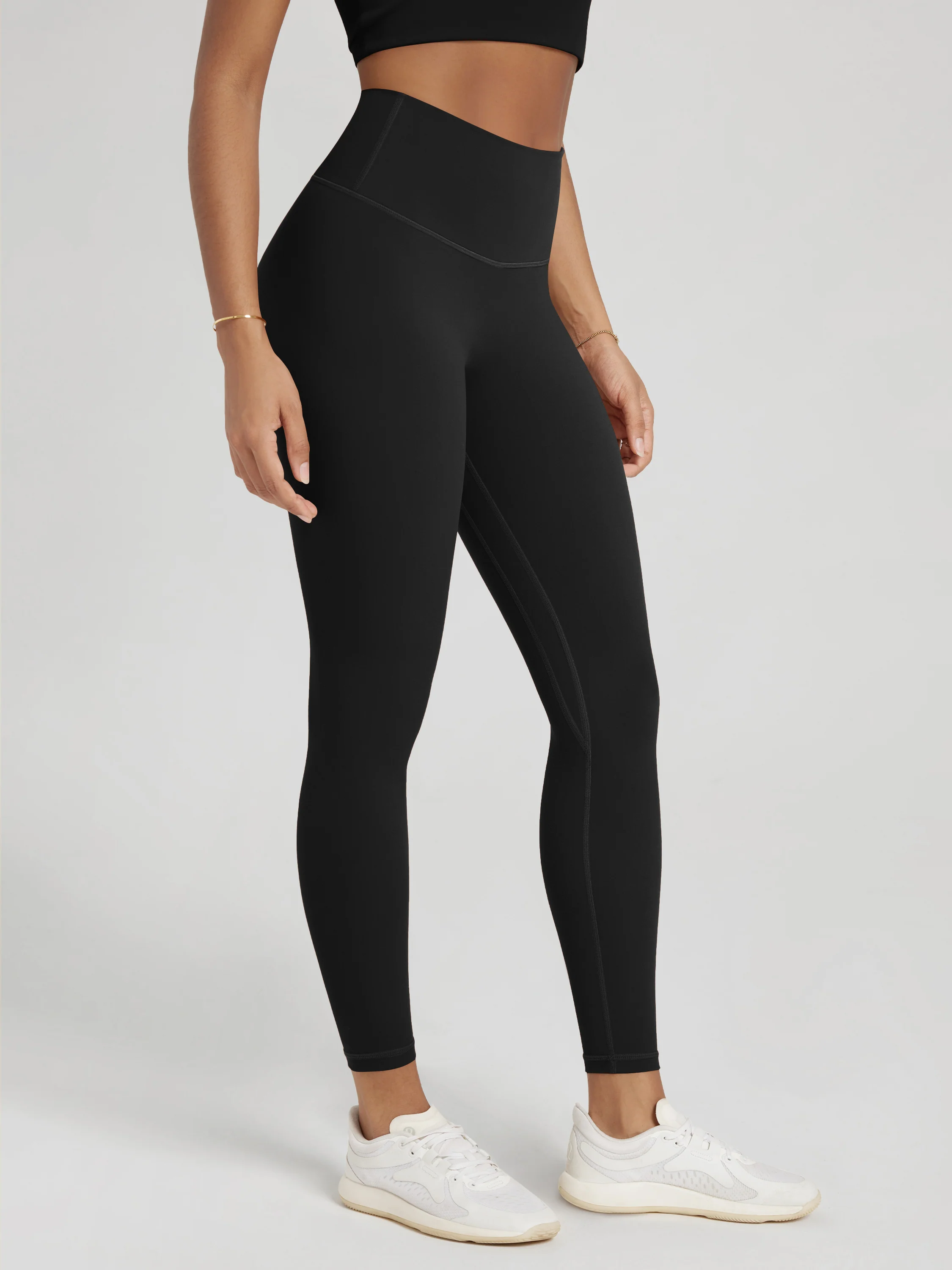 25" No Front Seam High Waist Yoga Leggings - Image 14