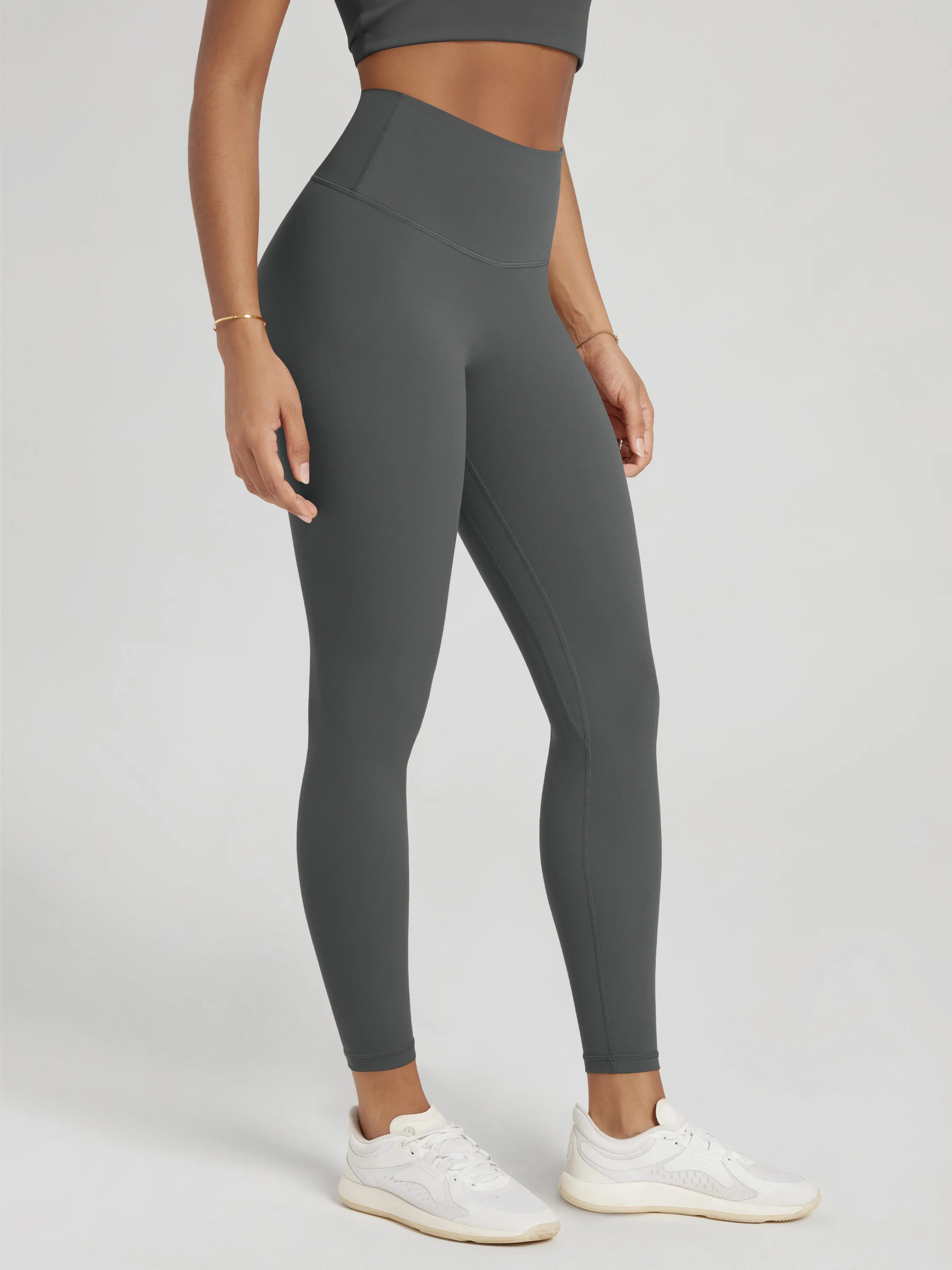 25" No Front Seam High Waist Yoga Leggings - Image 29
