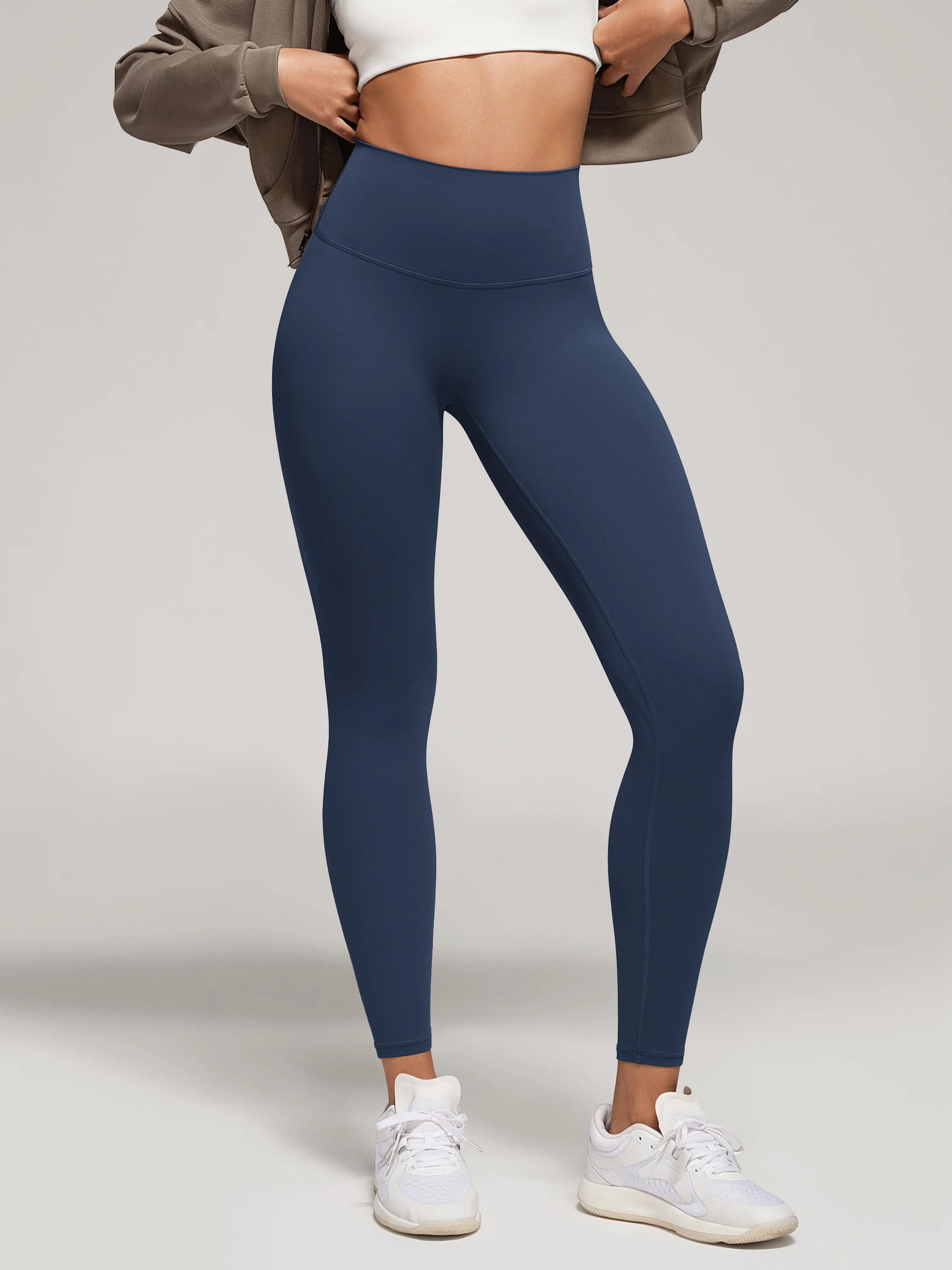 25" No Front Seam High Waist Yoga Leggings - Image 41