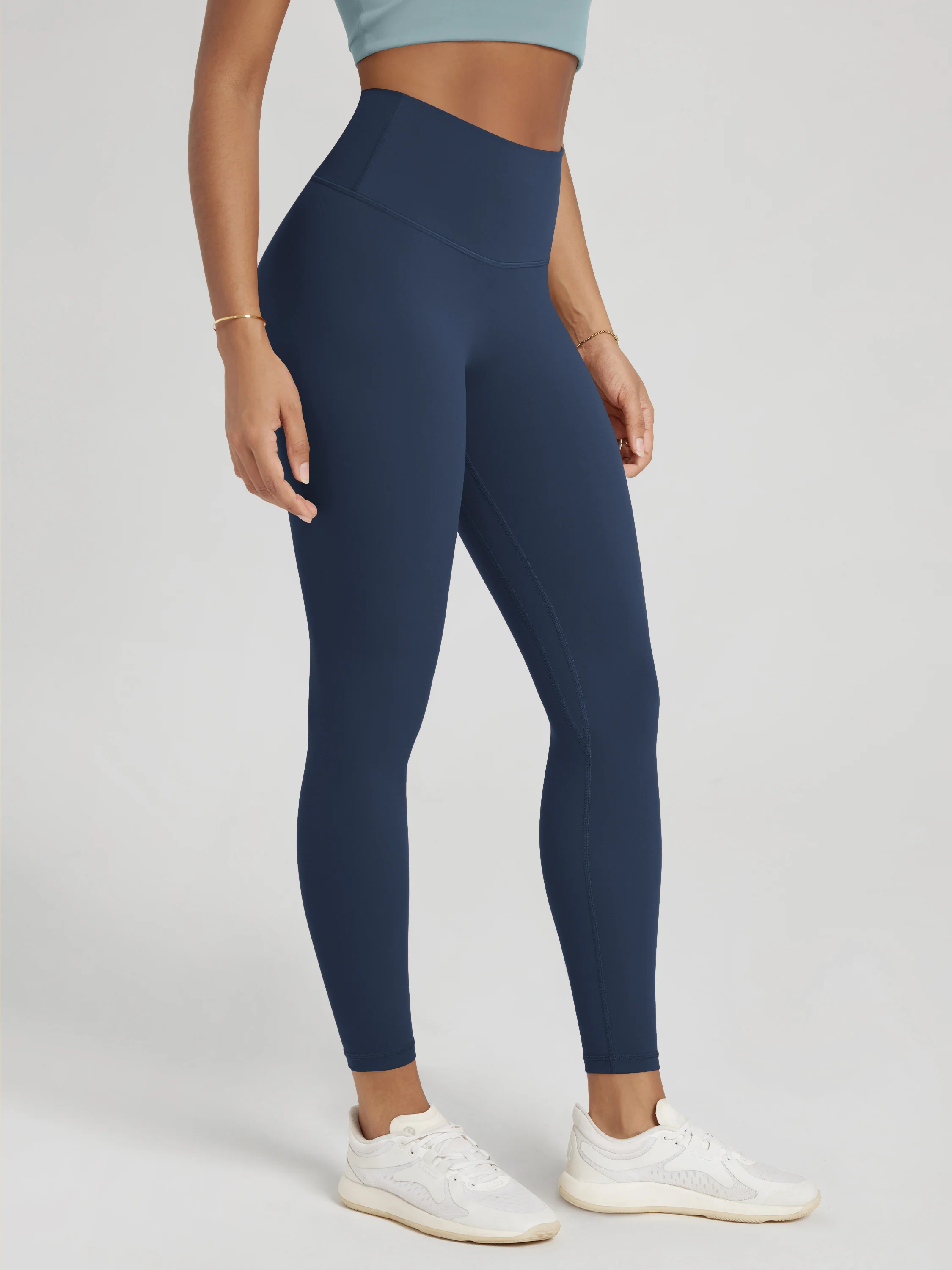25" No Front Seam High Waist Yoga Leggings - Image 44