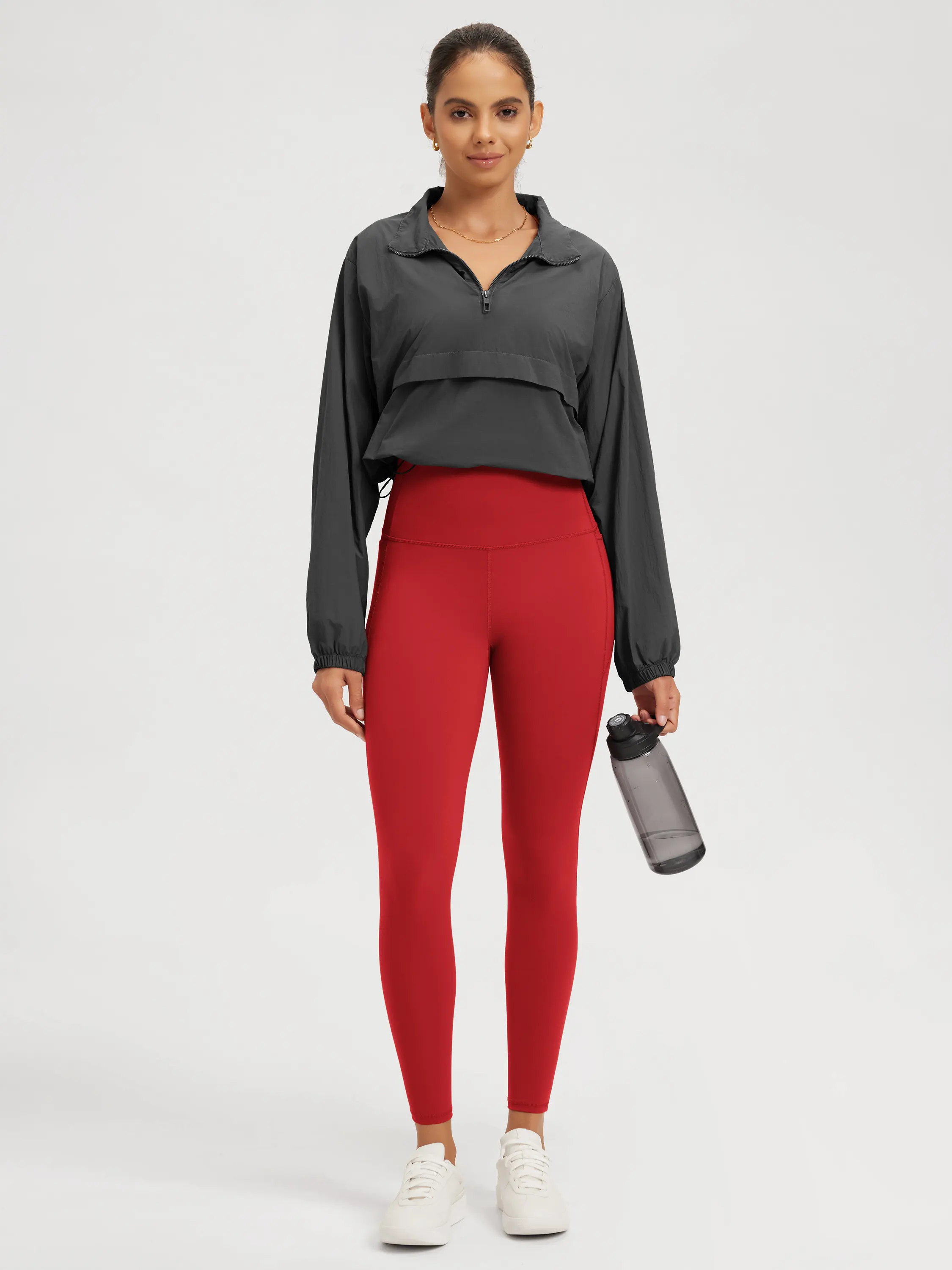 25" Tummy Control Compression Leggings with High-Positioned Pockets - Image 43