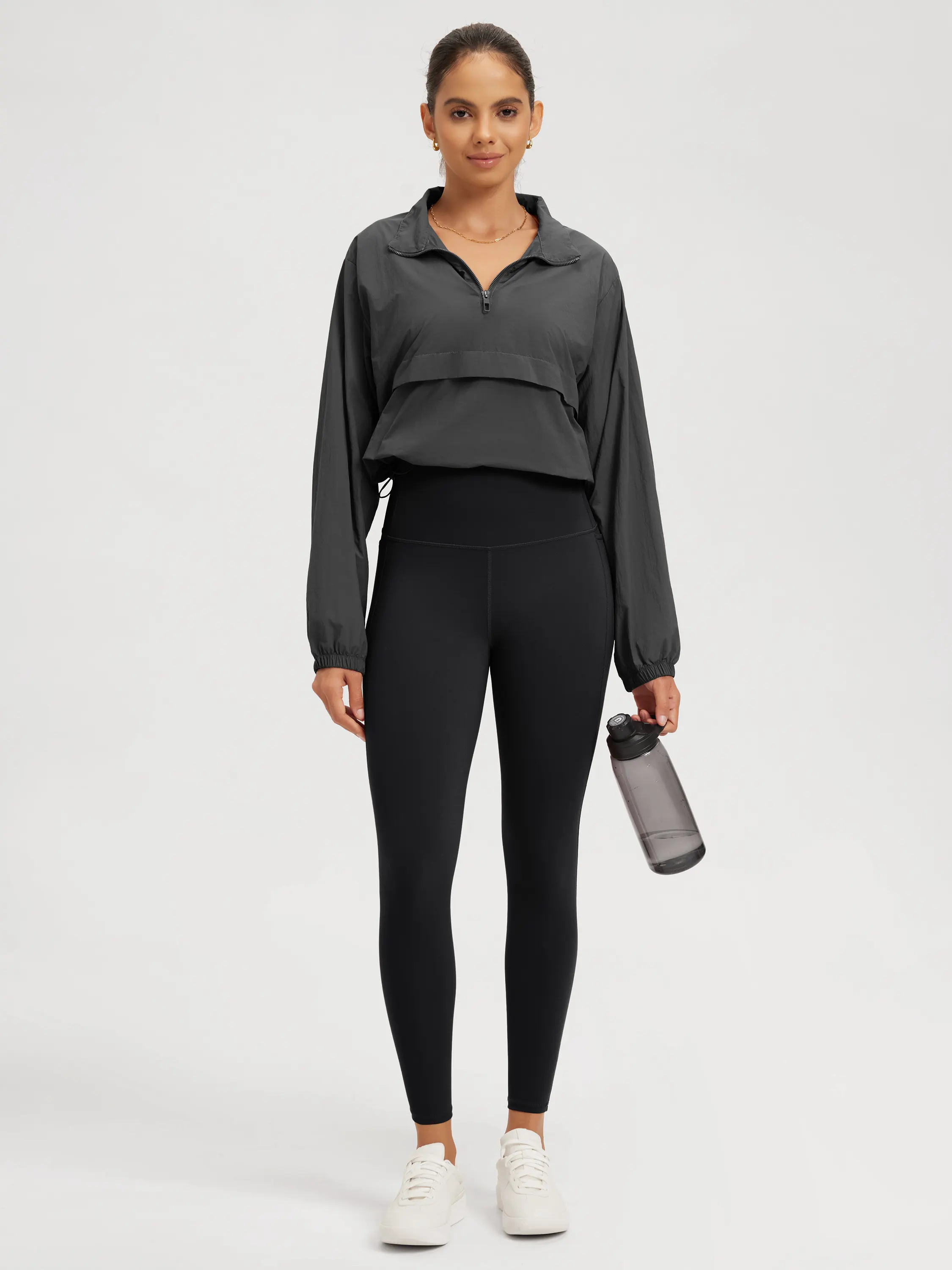 25" Tummy Control Compression Leggings with High-Positioned Pockets - Image 8