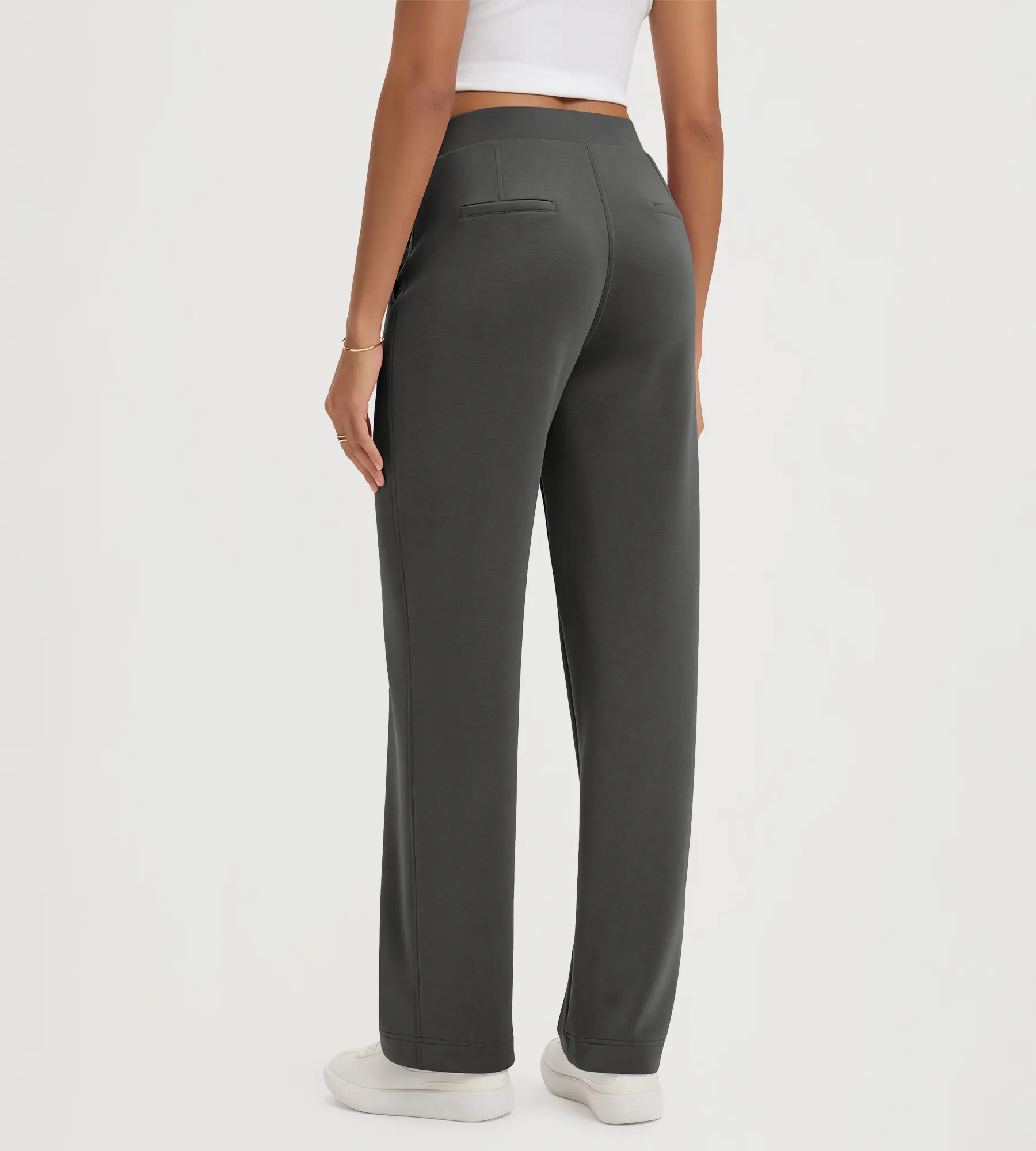 31" Modal Soft Classic Mid Rise Pants with Pockets - Image 13