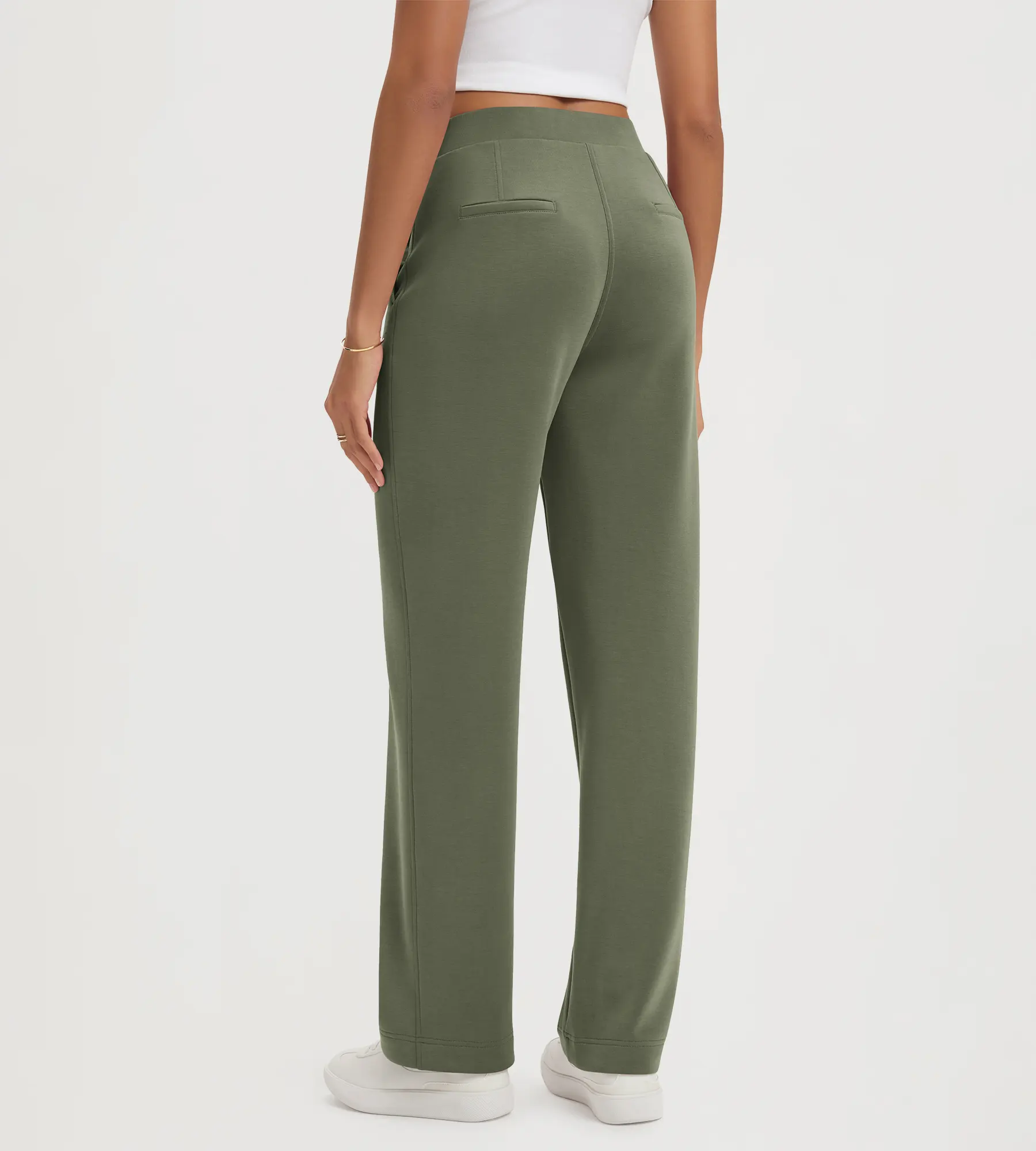31" Modal Soft Classic Mid Rise Pants with Pockets - Image 18