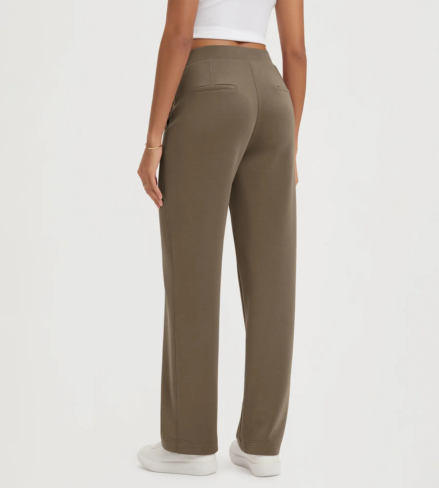 31" Modal Soft Classic Mid Rise Pants with Pockets - Image 23