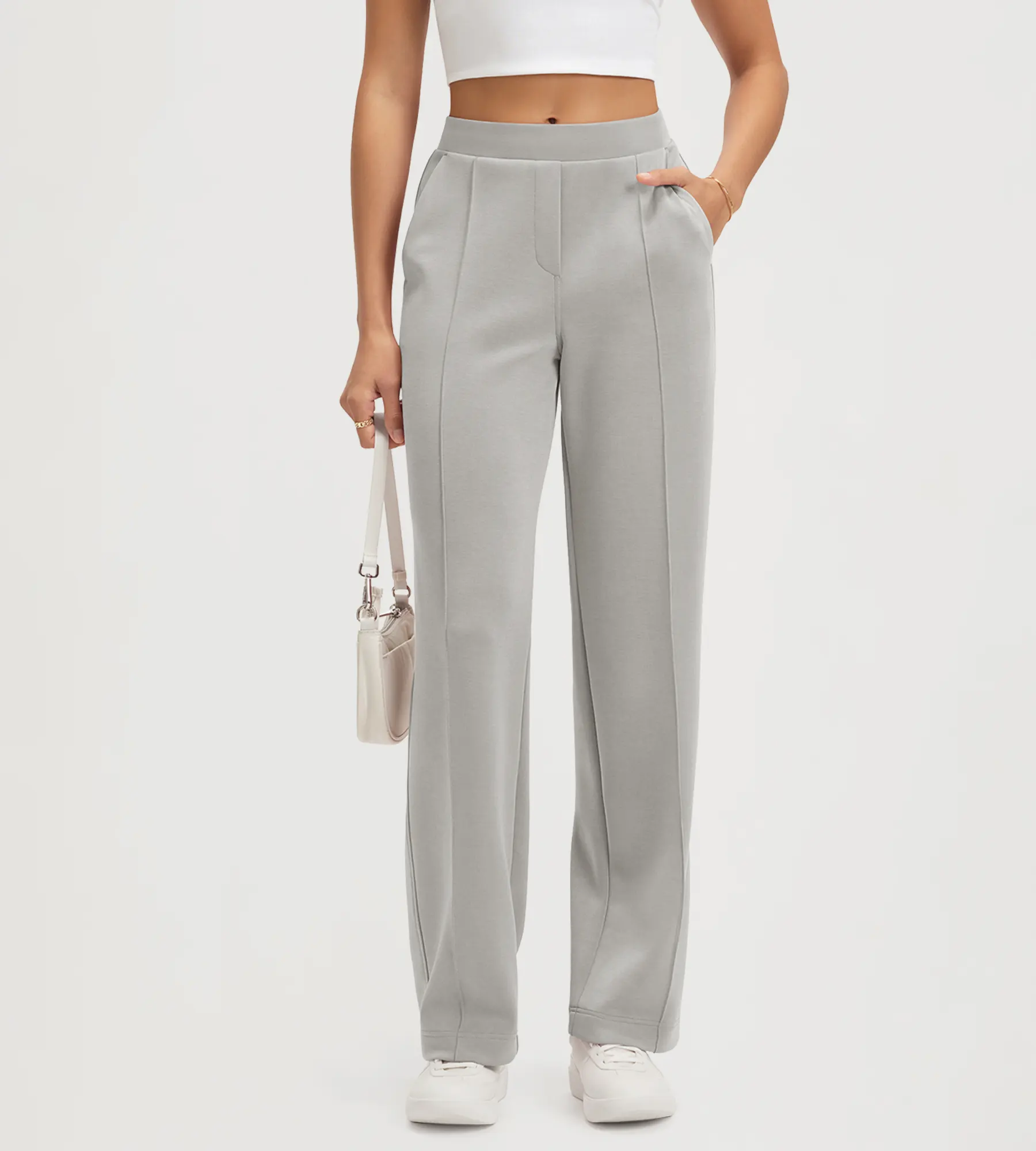 31" Modal Soft Classic Mid Rise Pants with Pockets - Image 32