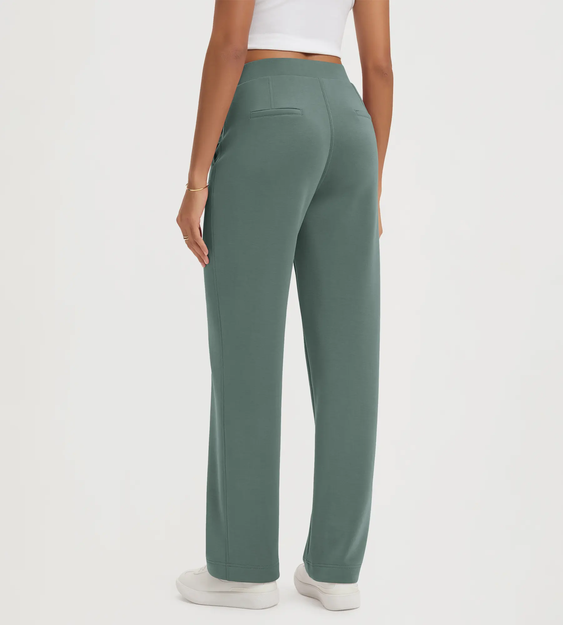 31" Modal Soft Classic Mid Rise Pants with Pockets - Image 48