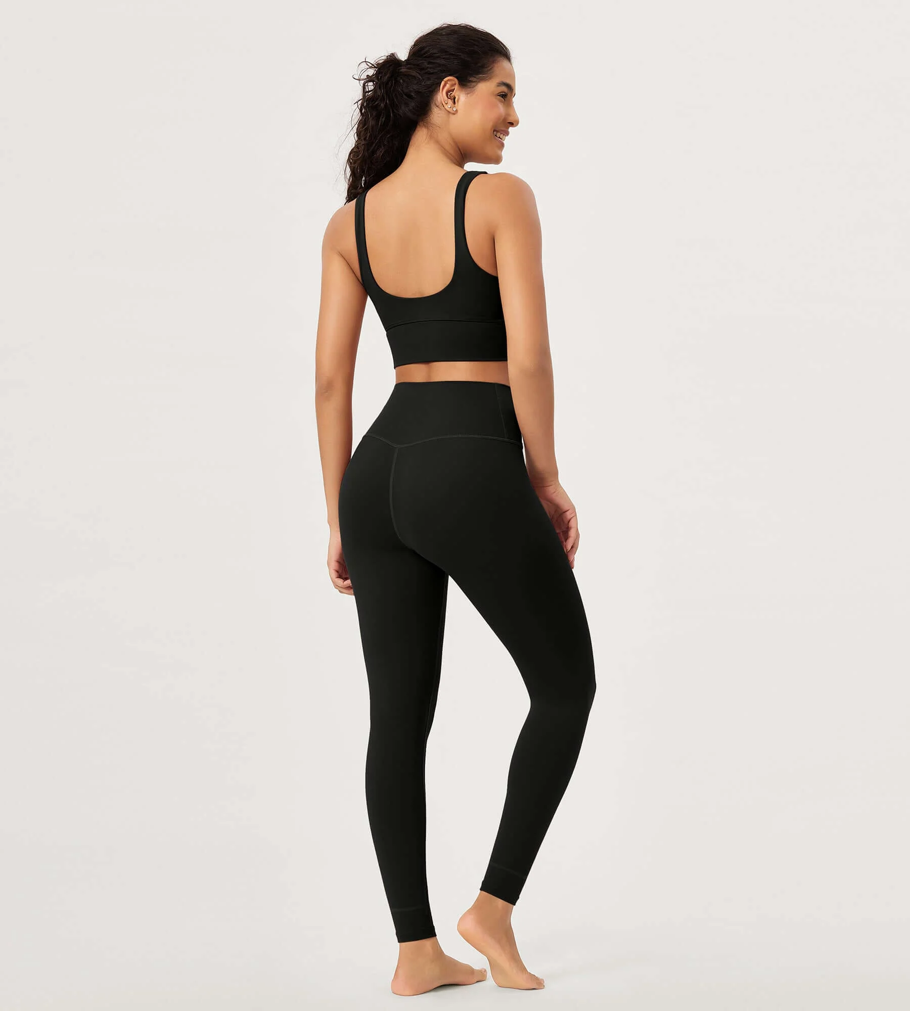 28" Buttery Soft Cross Waist Lounge Yoga Leggings - Image 10