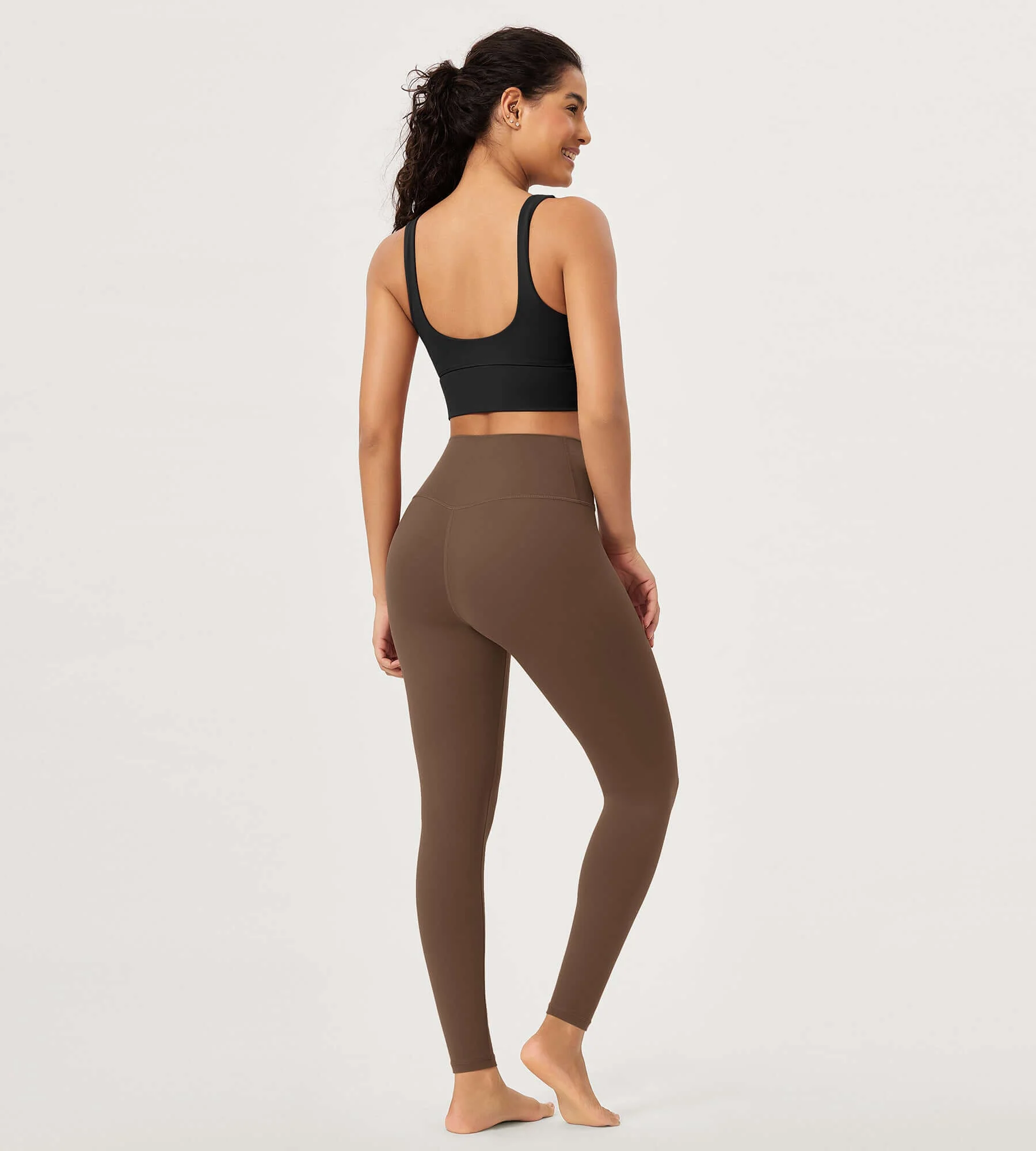 28" Buttery Soft Cross Waist Lounge Yoga Leggings - Image 17
