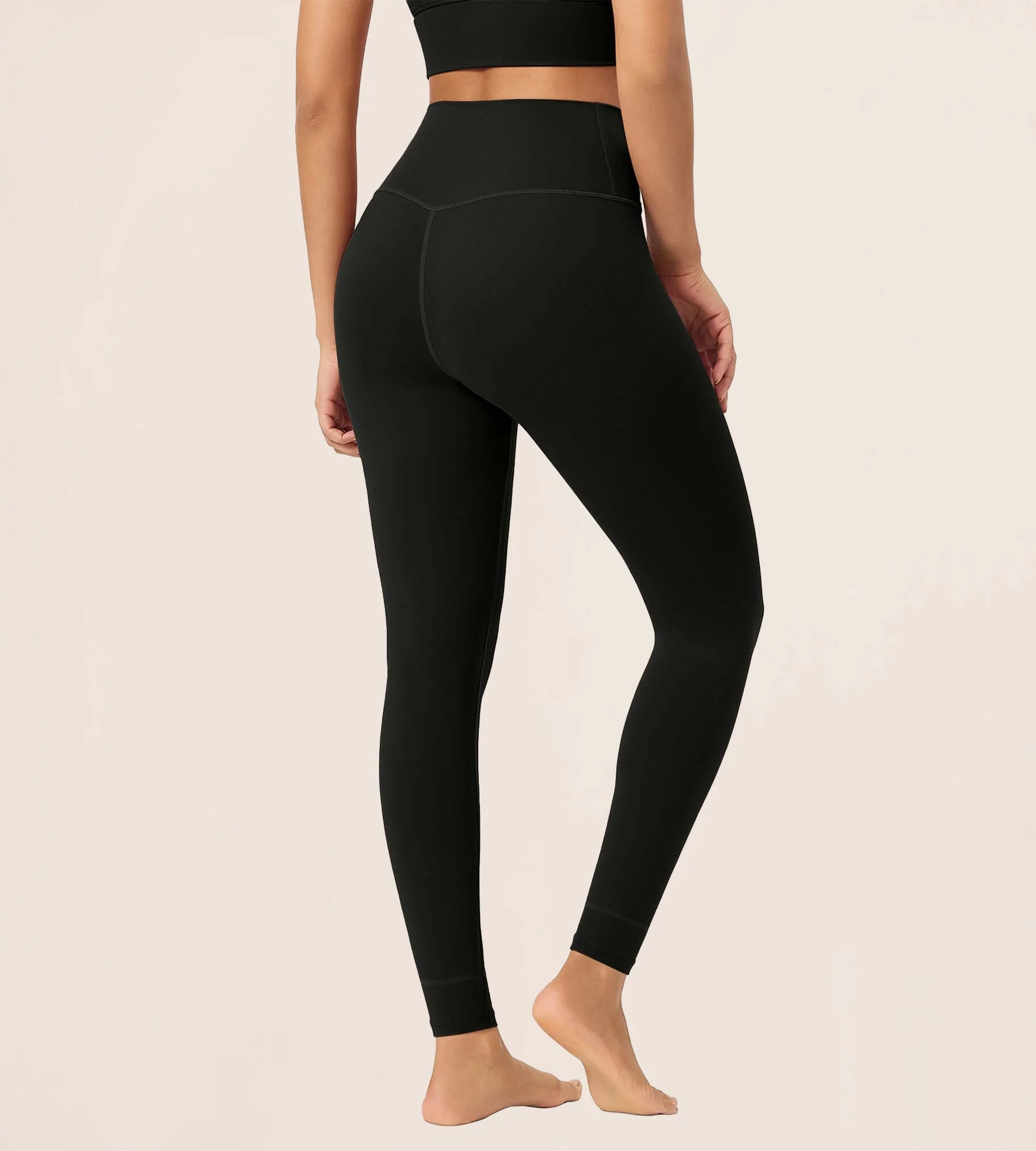 28" Buttery Soft Cross Waist Lounge Yoga Leggings - Image 2