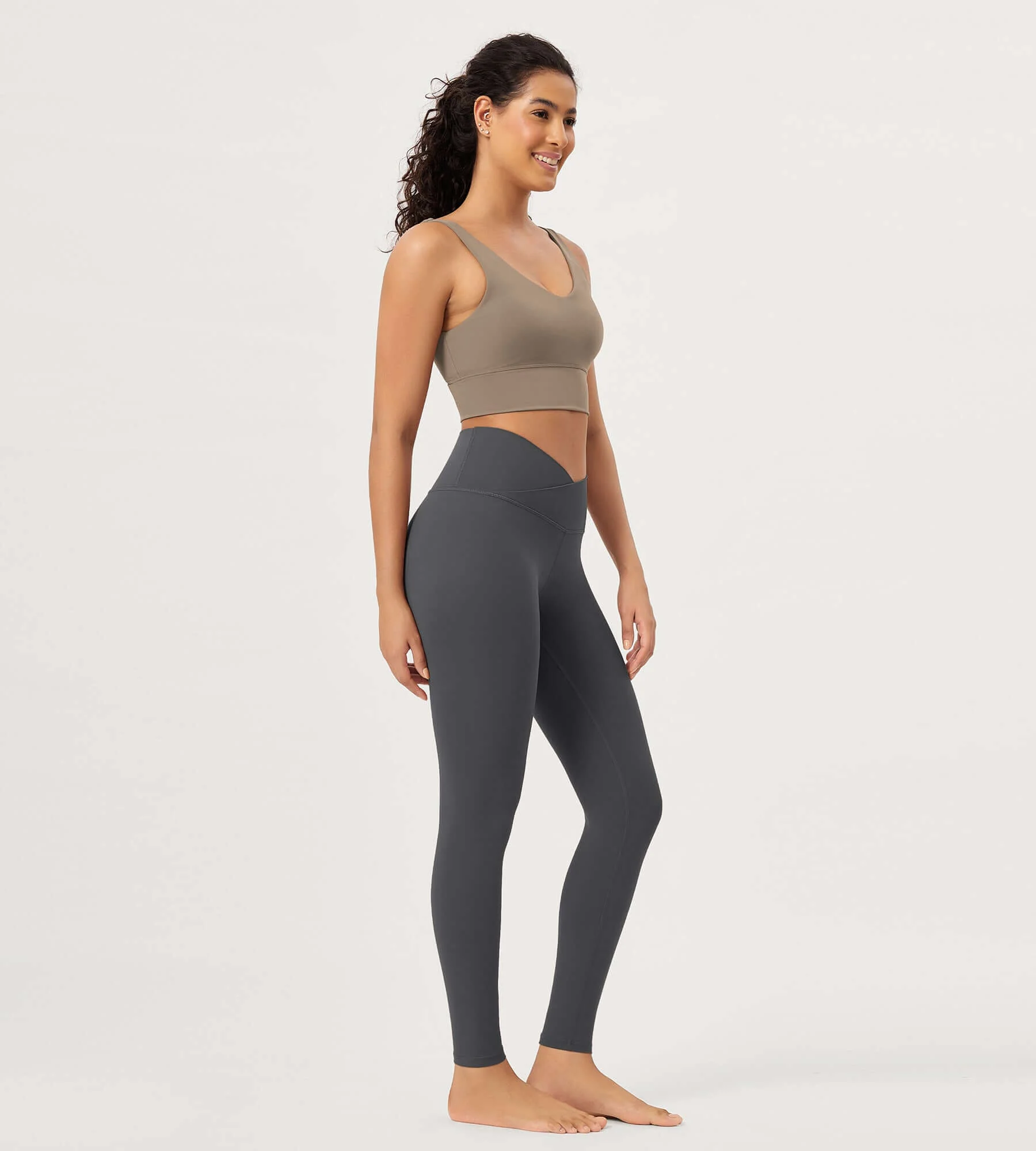 28" Buttery Soft Cross Waist Lounge Yoga Leggings - Image 23