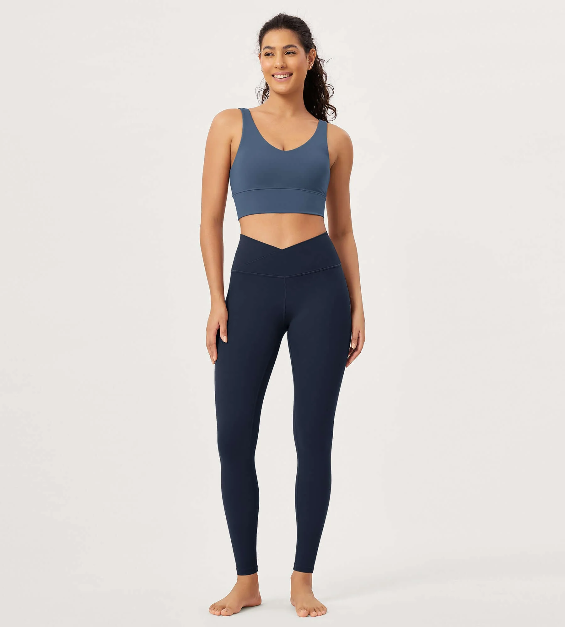 28" Buttery Soft Cross Waist Lounge Yoga Leggings - Image 29