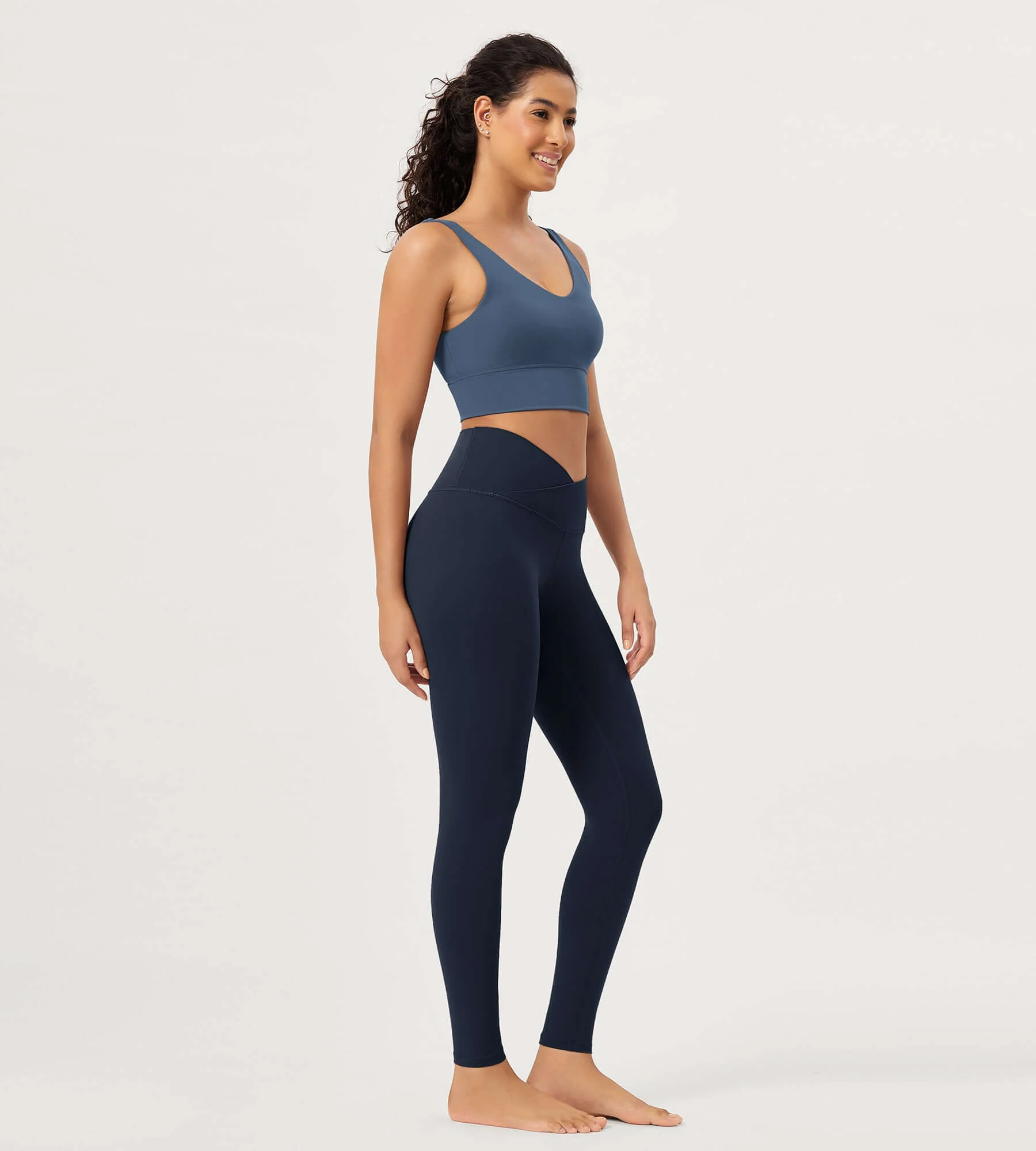 28" Buttery Soft Cross Waist Lounge Yoga Leggings - Image 31