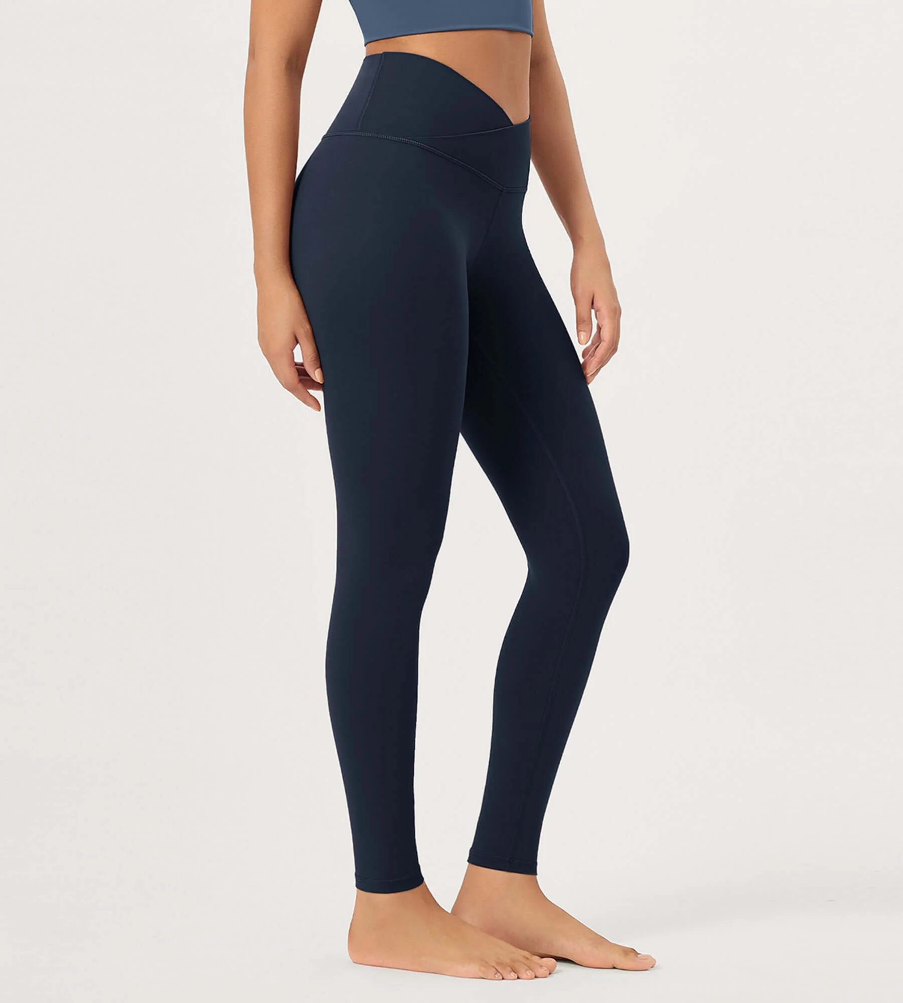 28" Buttery Soft Cross Waist Lounge Yoga Leggings - Image 32