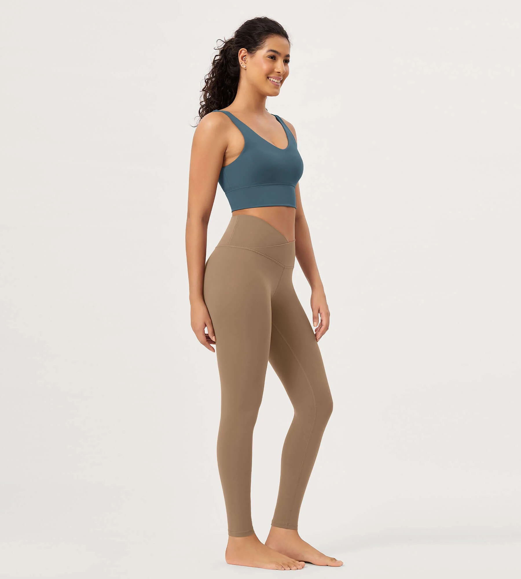28" Buttery Soft Cross Waist Lounge Yoga Leggings - Image 47