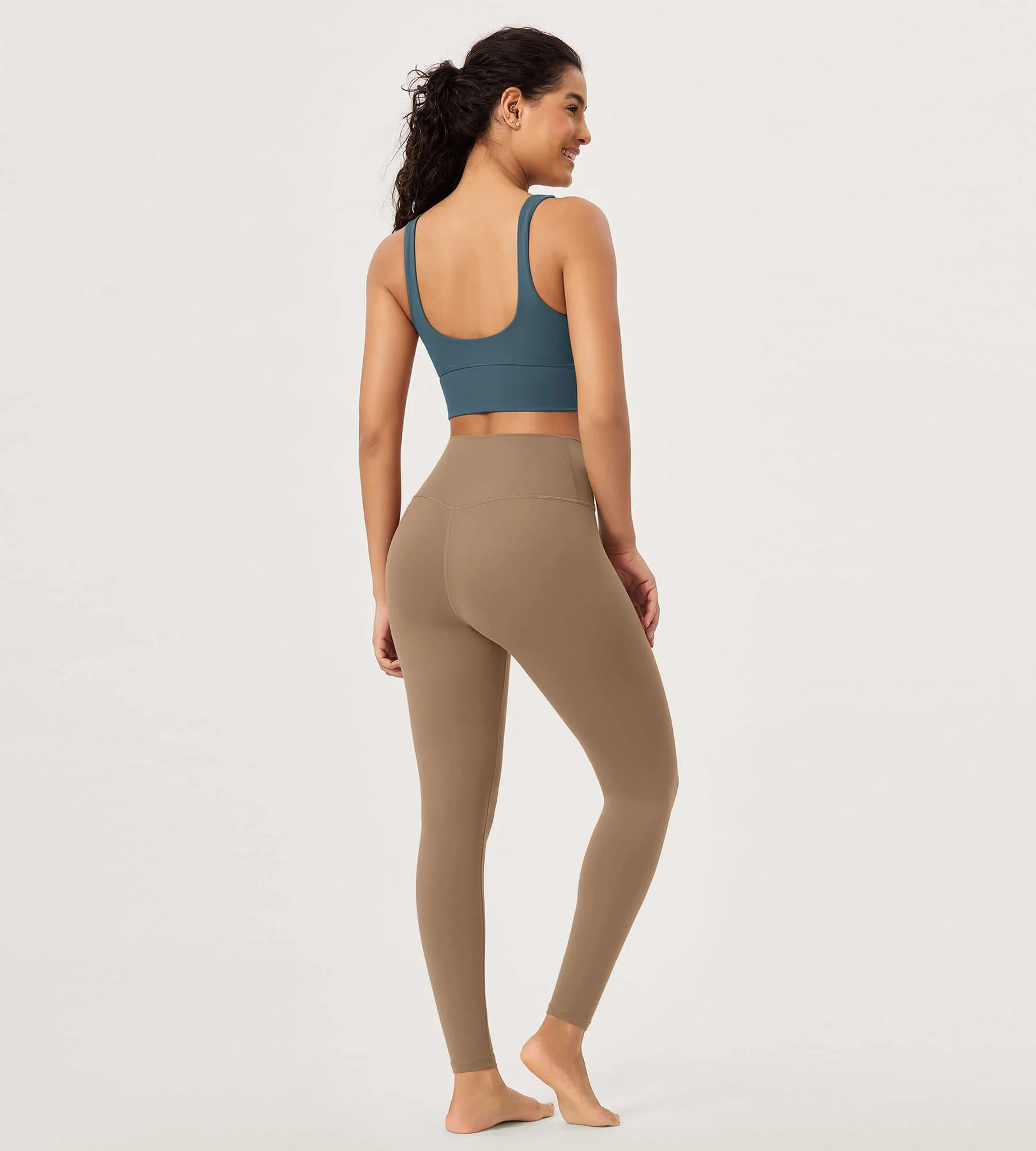 28" Buttery Soft Cross Waist Lounge Yoga Leggings - Image 49