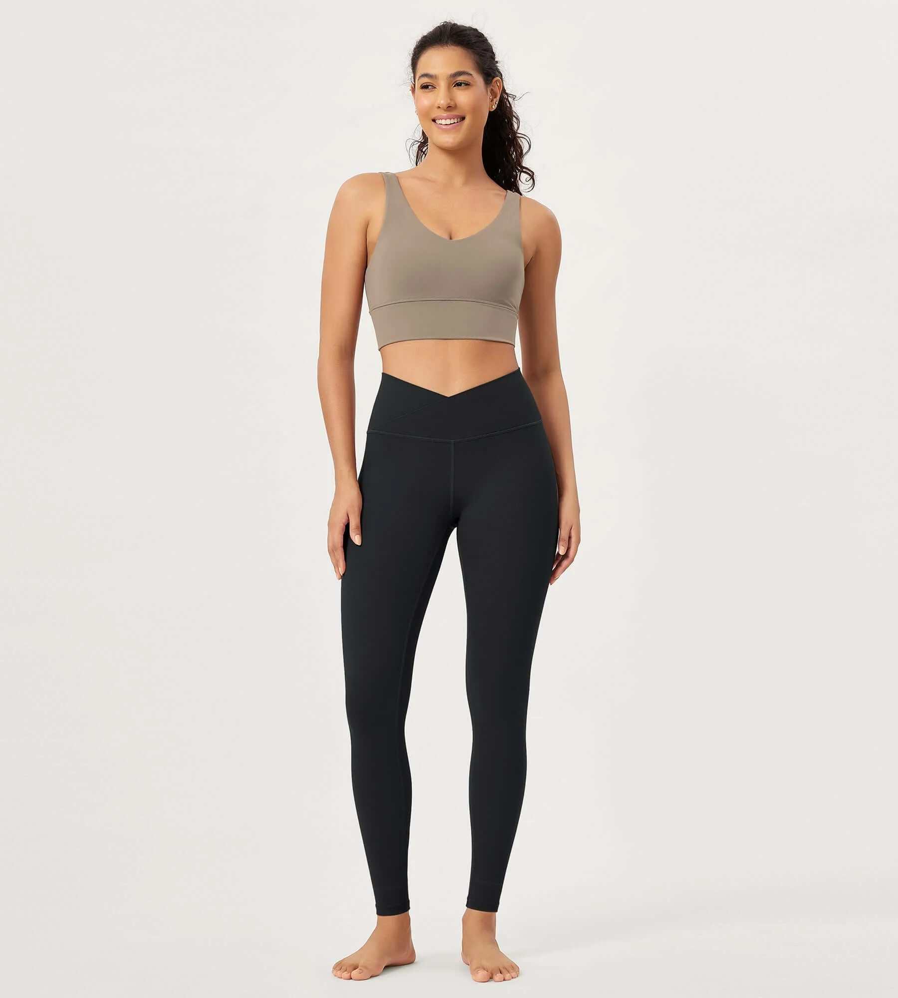 28" Buttery Soft Cross Waist Lounge Yoga Leggings - Image 53