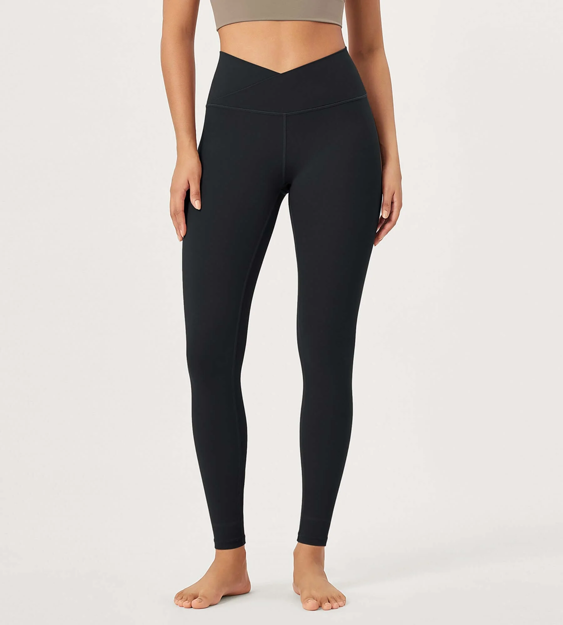 28" Buttery Soft Cross Waist Lounge Yoga Leggings - Image 54