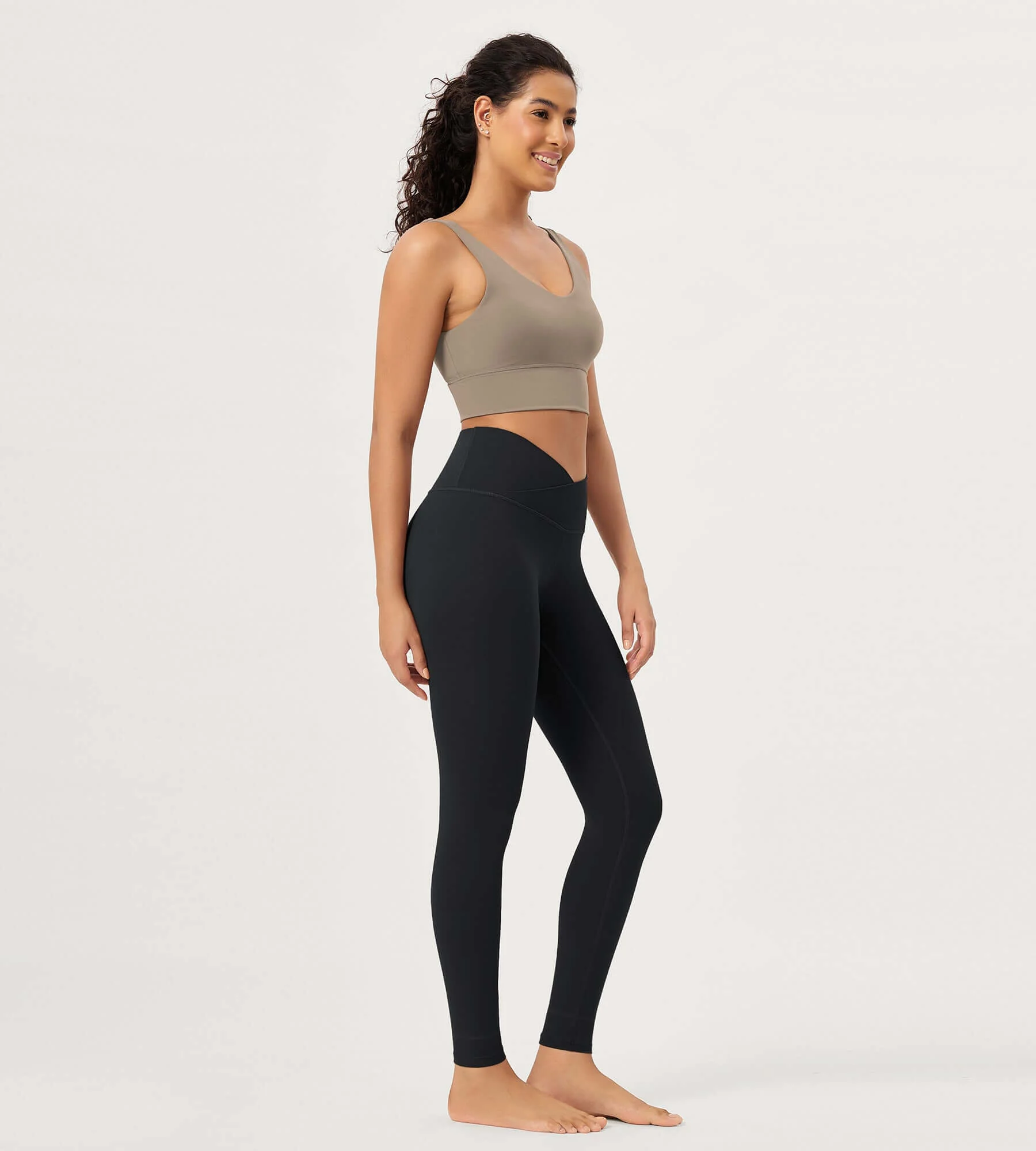 28" Buttery Soft Cross Waist Lounge Yoga Leggings - Image 55