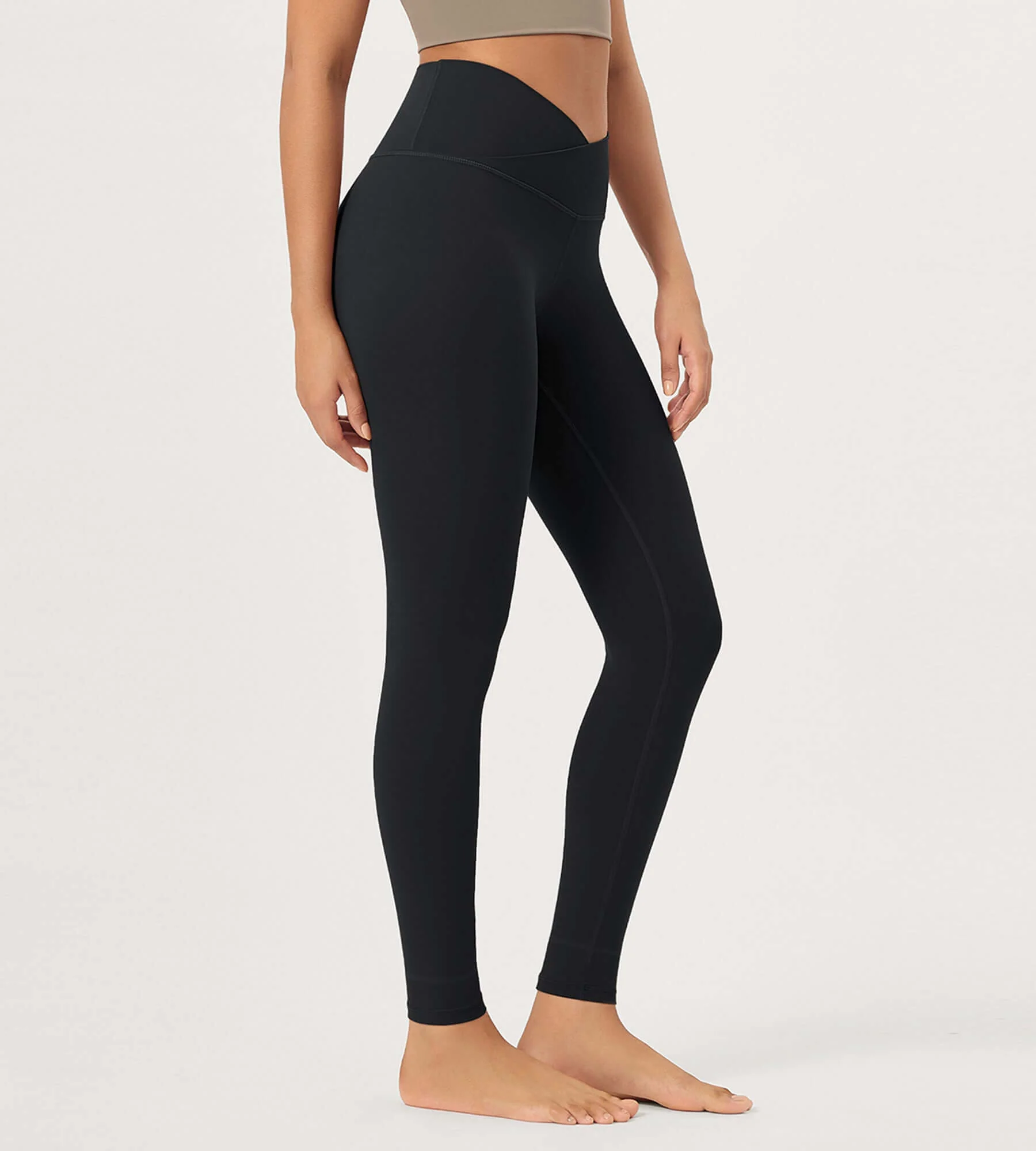 28" Buttery Soft Cross Waist Lounge Yoga Leggings - Image 56