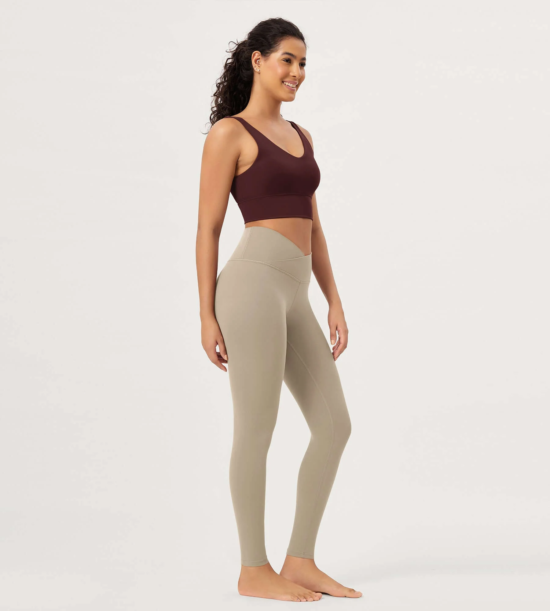 28" Buttery Soft Cross Waist Lounge Yoga Leggings - Image 63