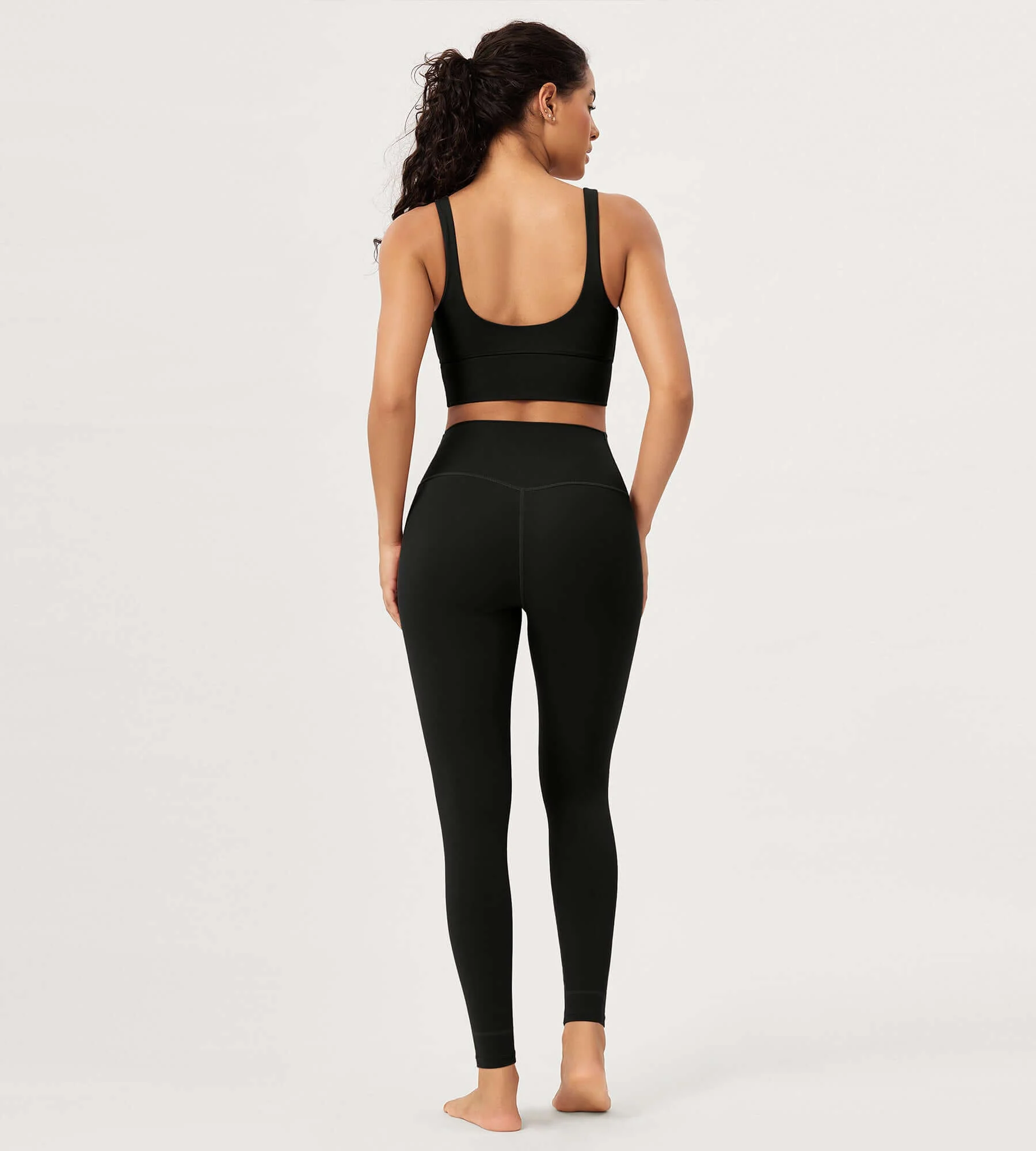 28" Buttery Soft Cross Waist Lounge Yoga Leggings - Image 8