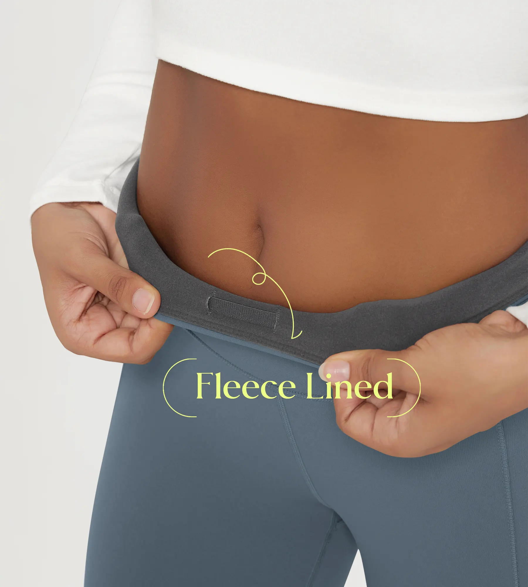 28" Fleece Lined Leggings with Back Pockets - Image 15