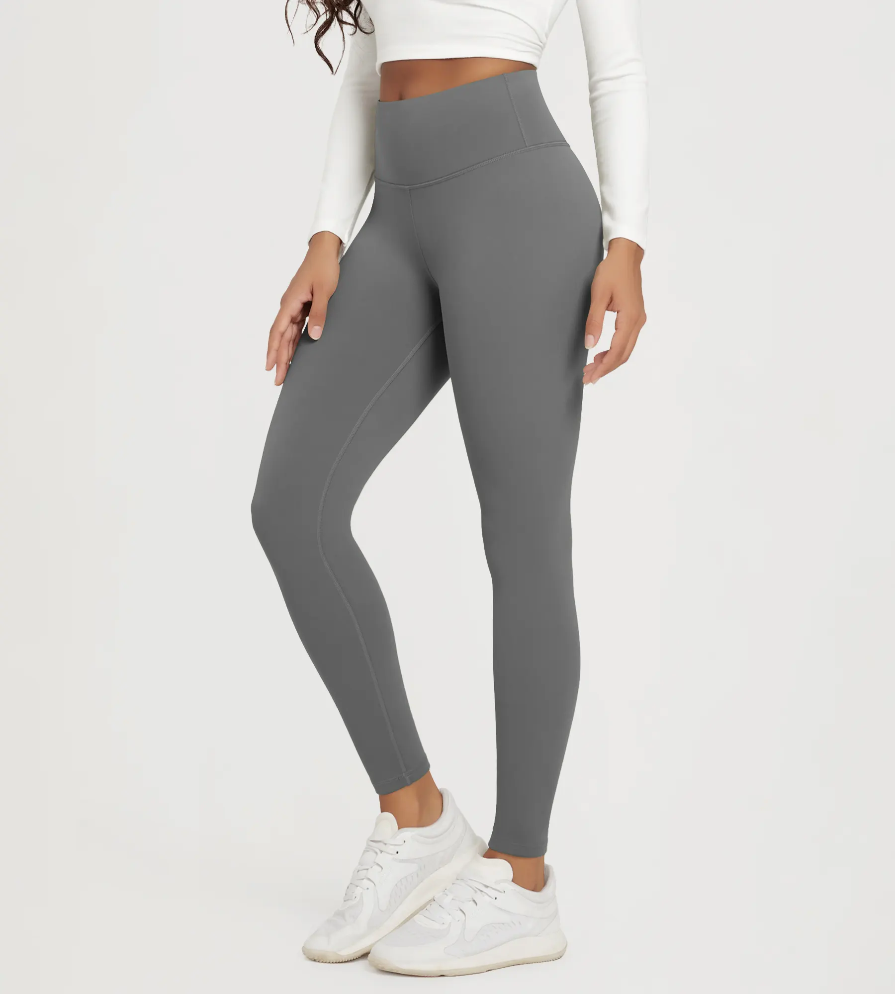 28" Fleece Lined Leggings with Back Pockets - Image 17