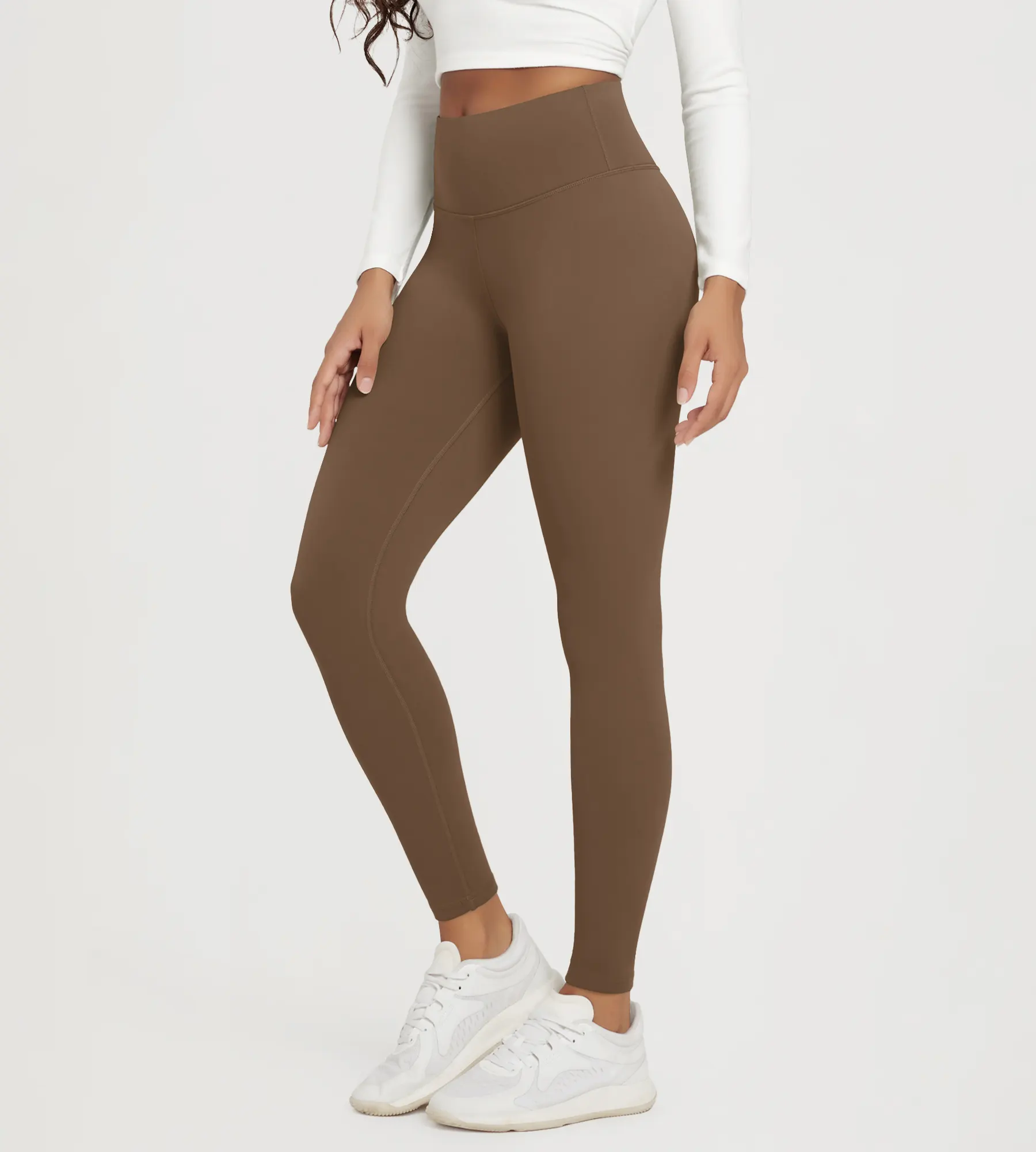 28" Fleece Lined Leggings with Back Pockets - Image 22
