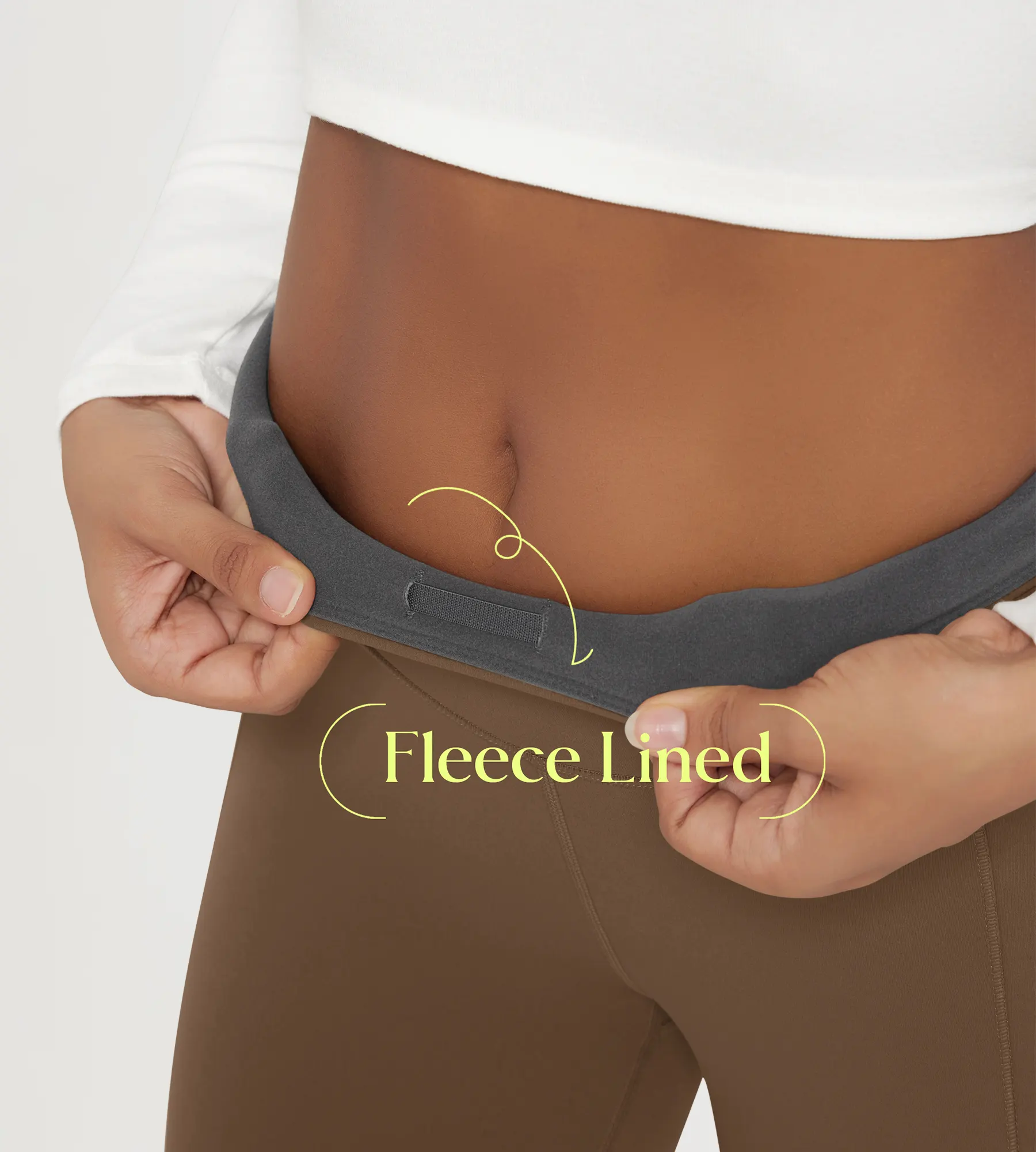 28" Fleece Lined Leggings with Back Pockets - Image 25
