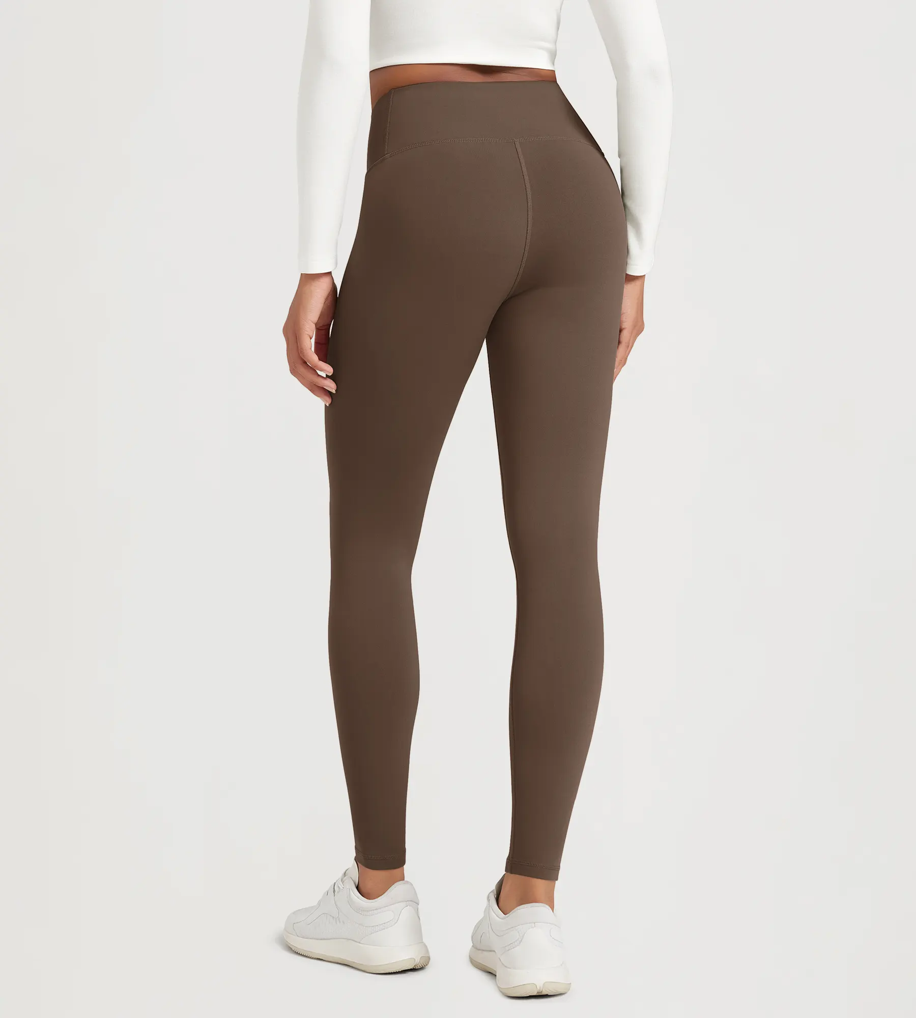 28" Fleece Lined Leggings with Back Pockets - Image 3