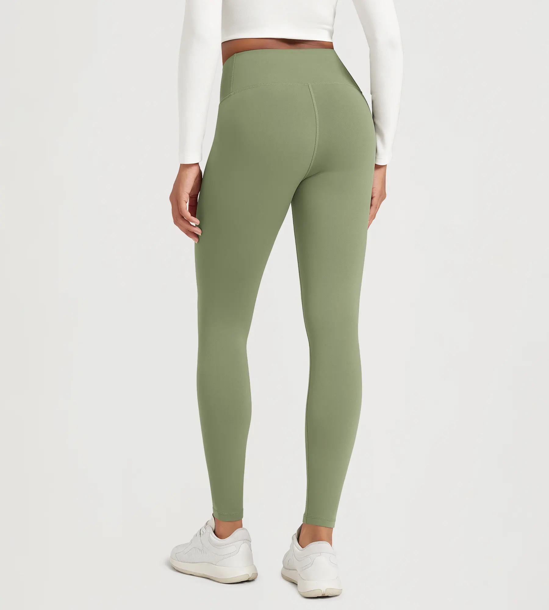 28" Fleece Lined Leggings with Back Pockets - Image 33