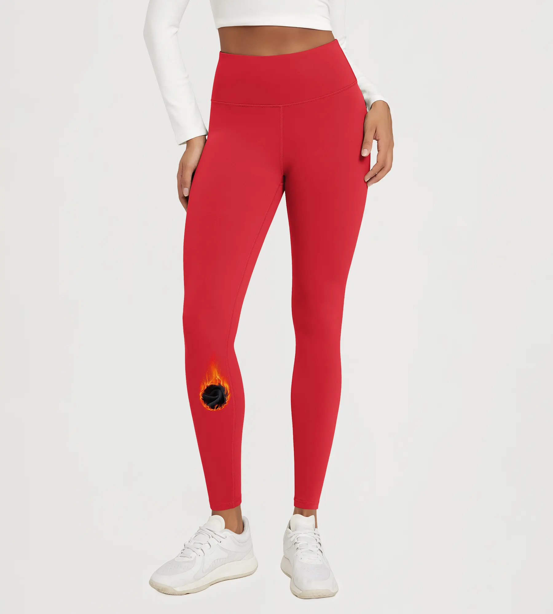 28" Fleece Lined Leggings with Back Pockets - Image 41