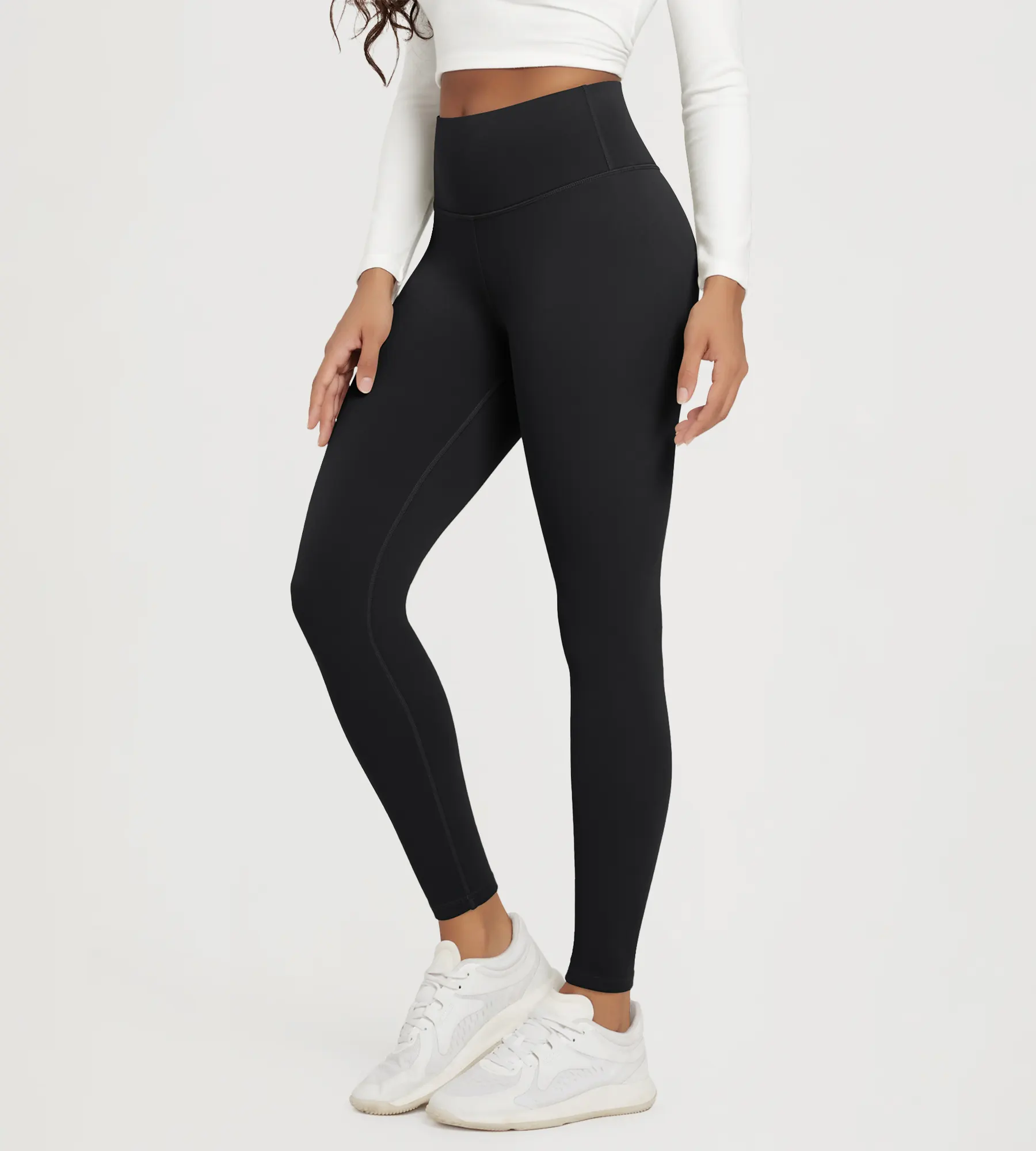 28" Fleece Lined Leggings with Back Pockets - Image 7