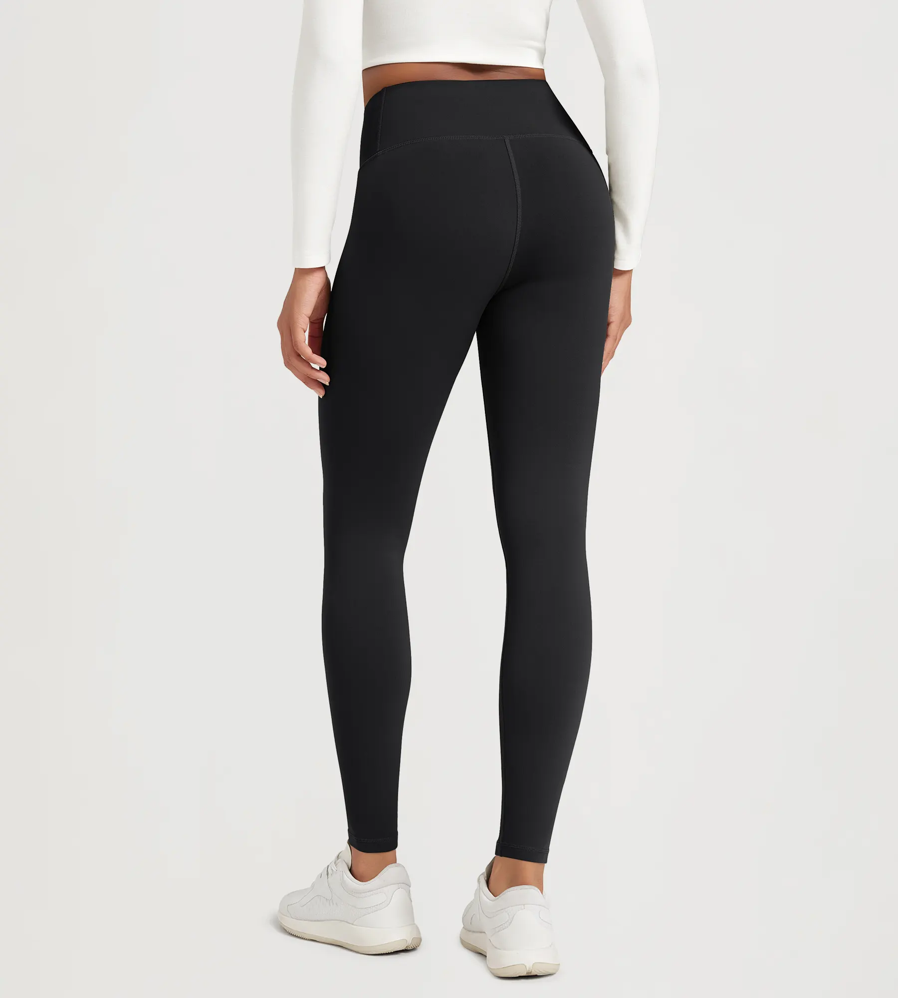 28" Fleece Lined Leggings with Back Pockets - Image 8