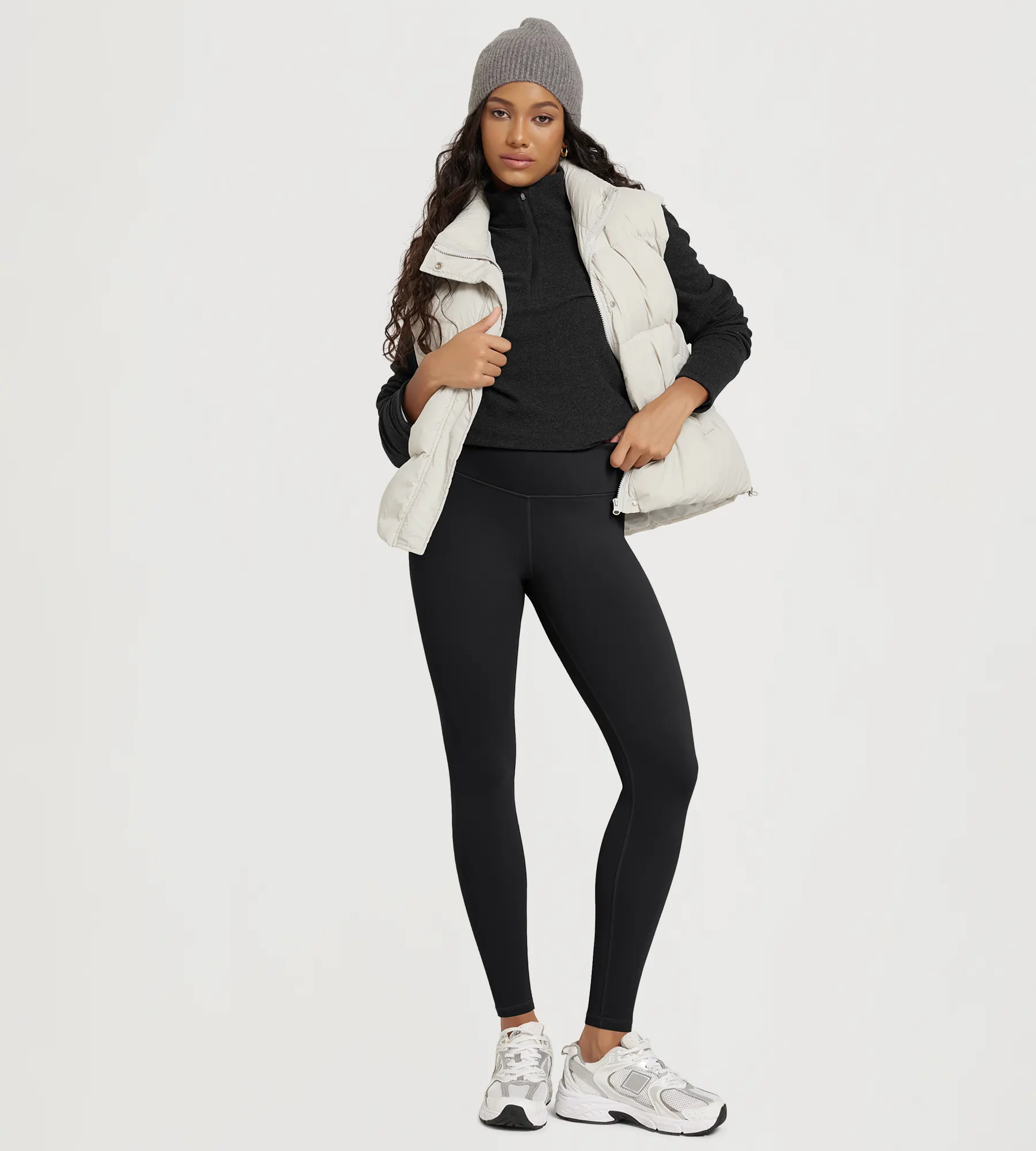 28" Fleece Lined Leggings with Back Pockets - Image 9