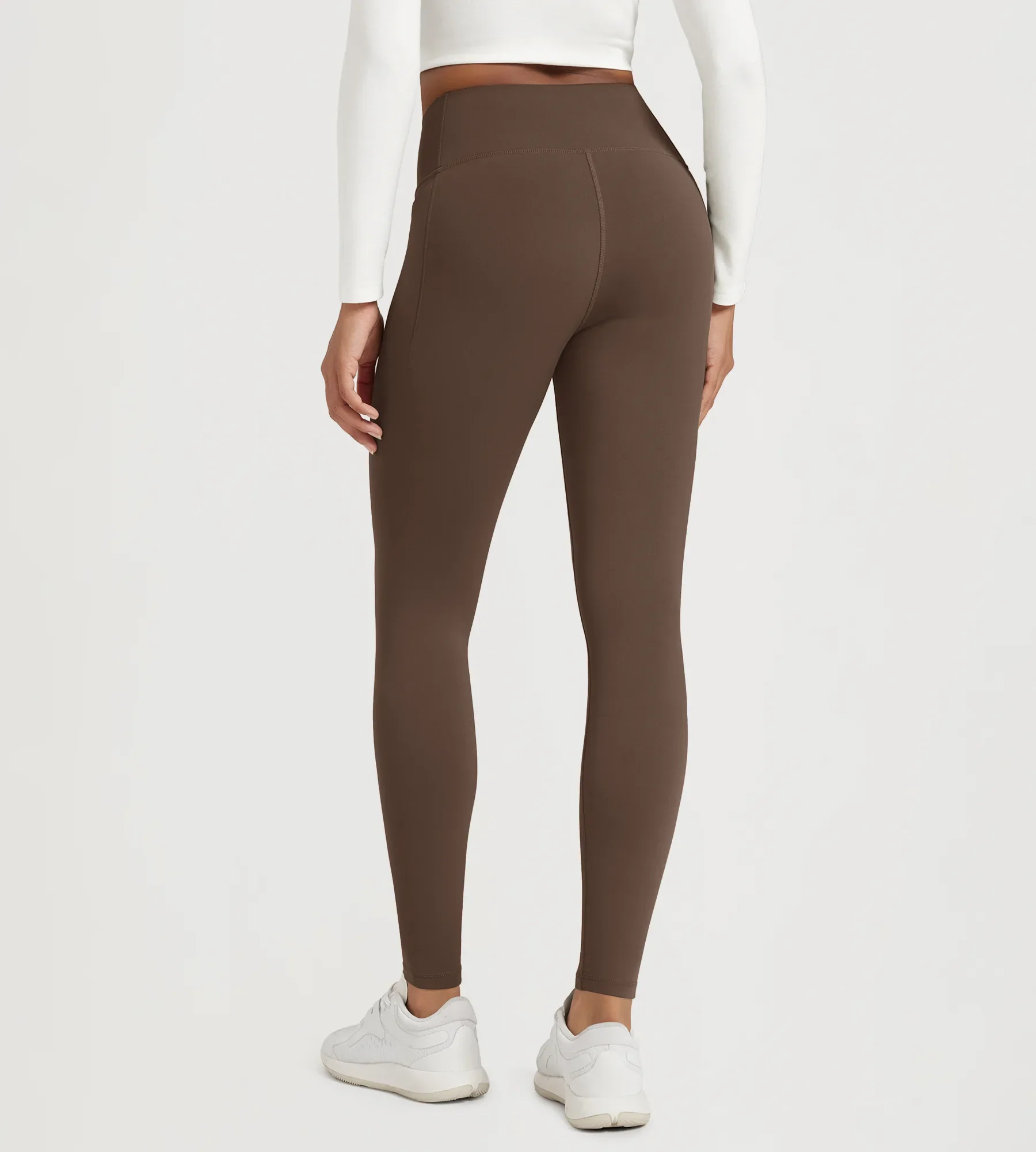 28" Fleece Lined Leggings with Pockets - Image 28